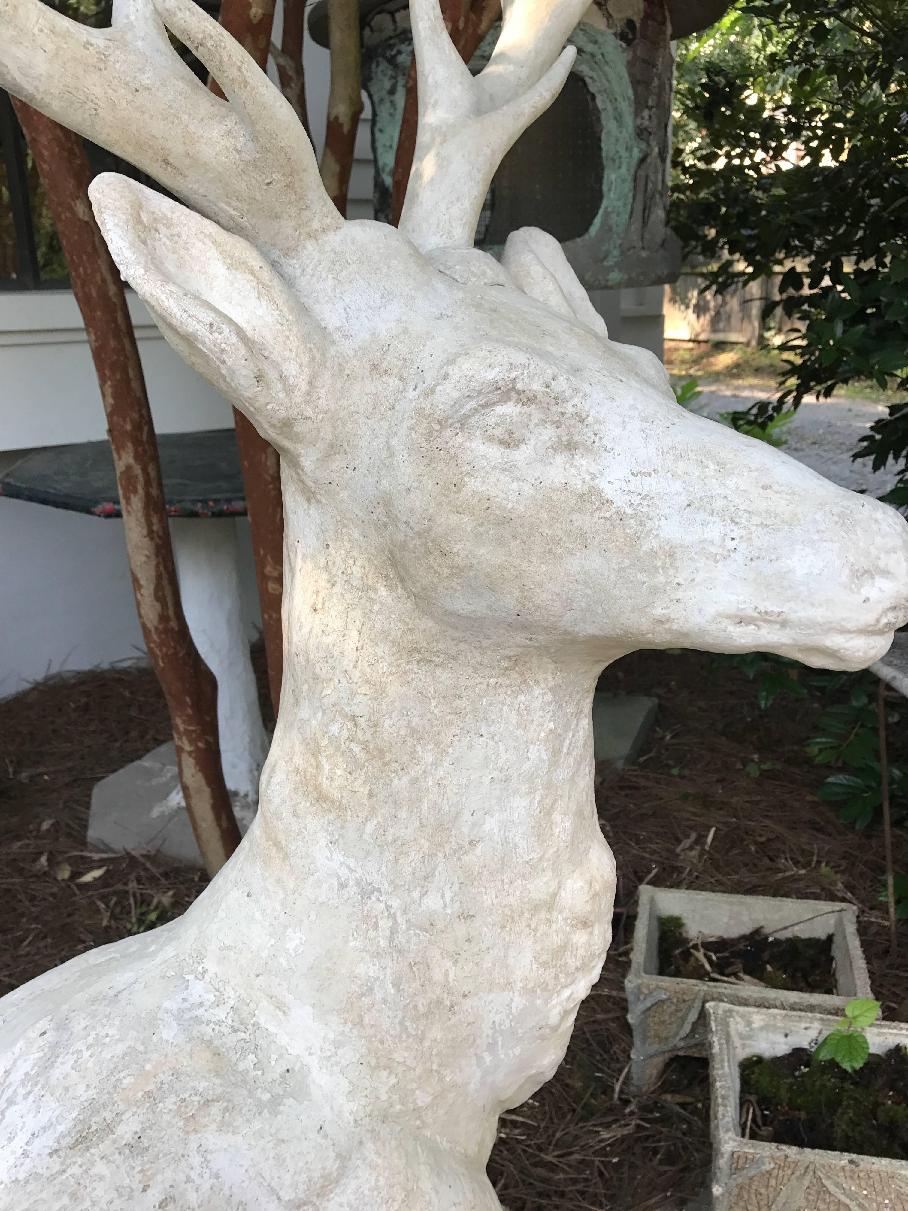 Large Standing Deer Statue In Good Condition In Nashville, TN