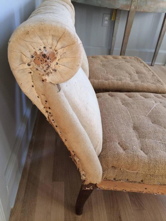 19th Century French Scroll Back Slipper Chairs In Good Condition For Sale In Nashville, TN