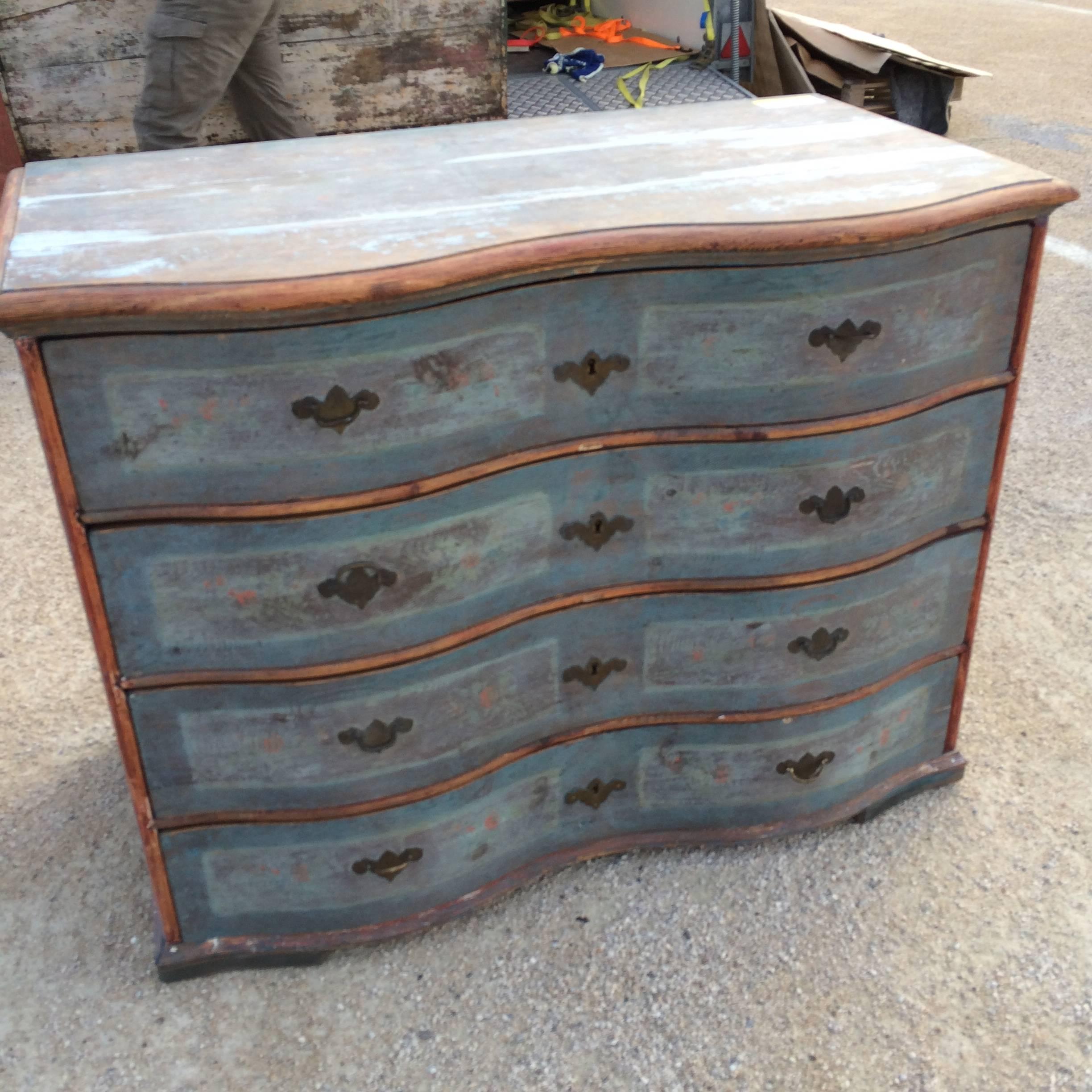 19th Century Painted Swedish Commode In Good Condition For Sale In Nashville, TN