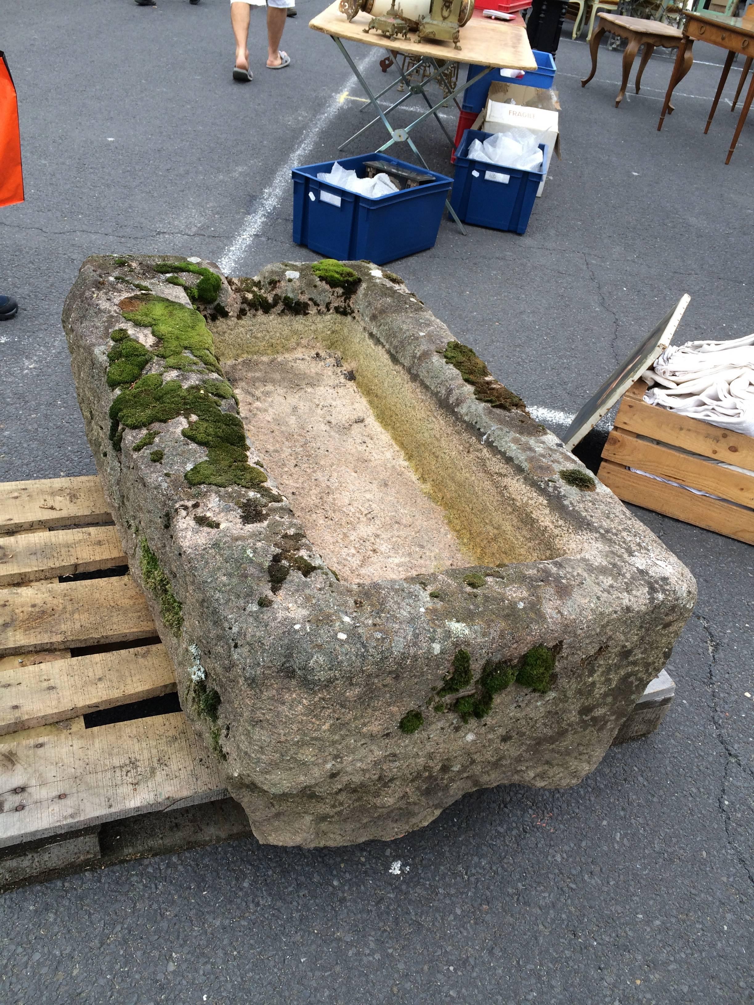 18th Century and Earlier Antique French Stone Trough