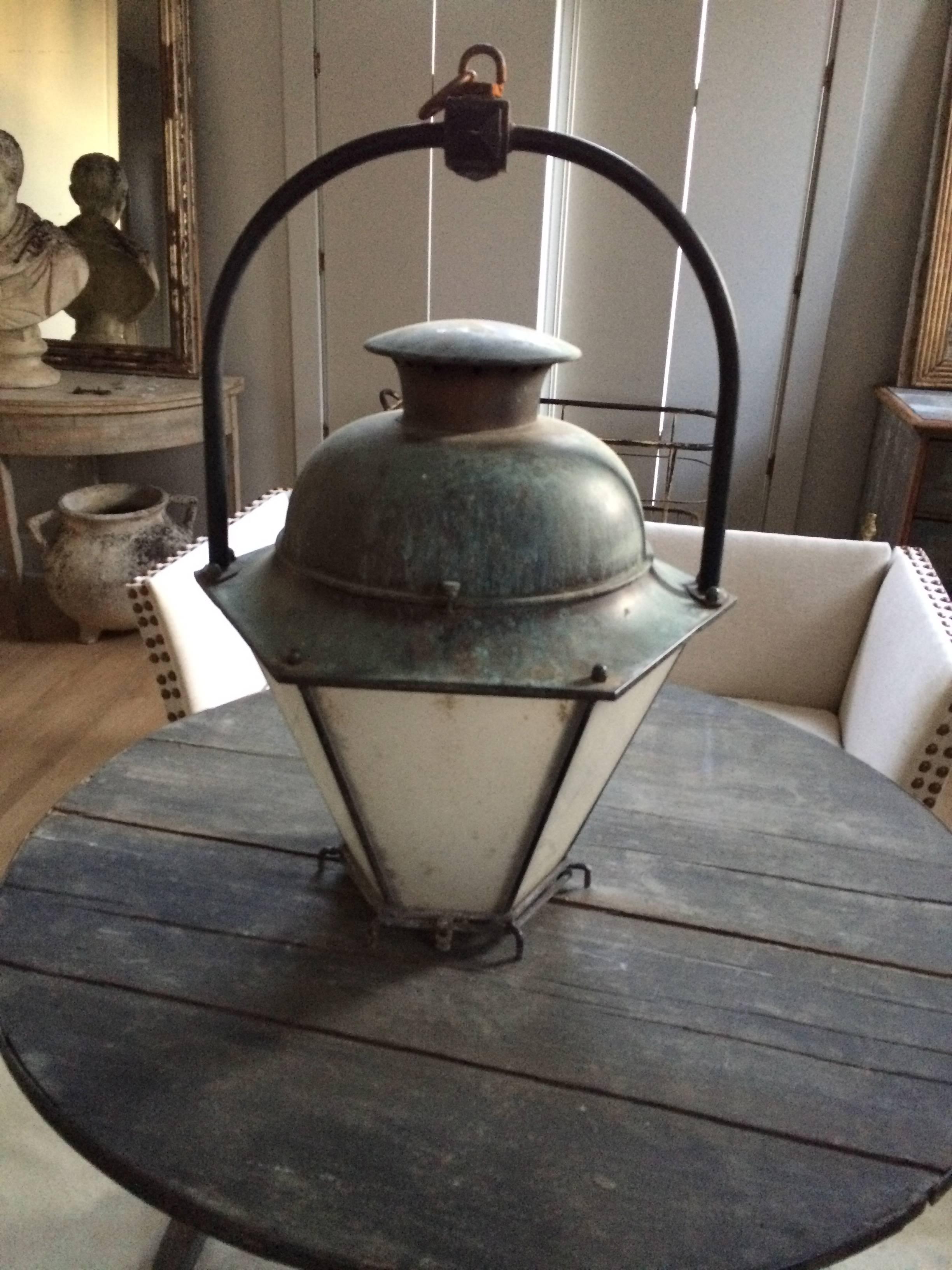 19th Century French Stable Lantern In Good Condition In Nashville, TN