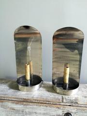 Pair of Antique French Silver Sconces