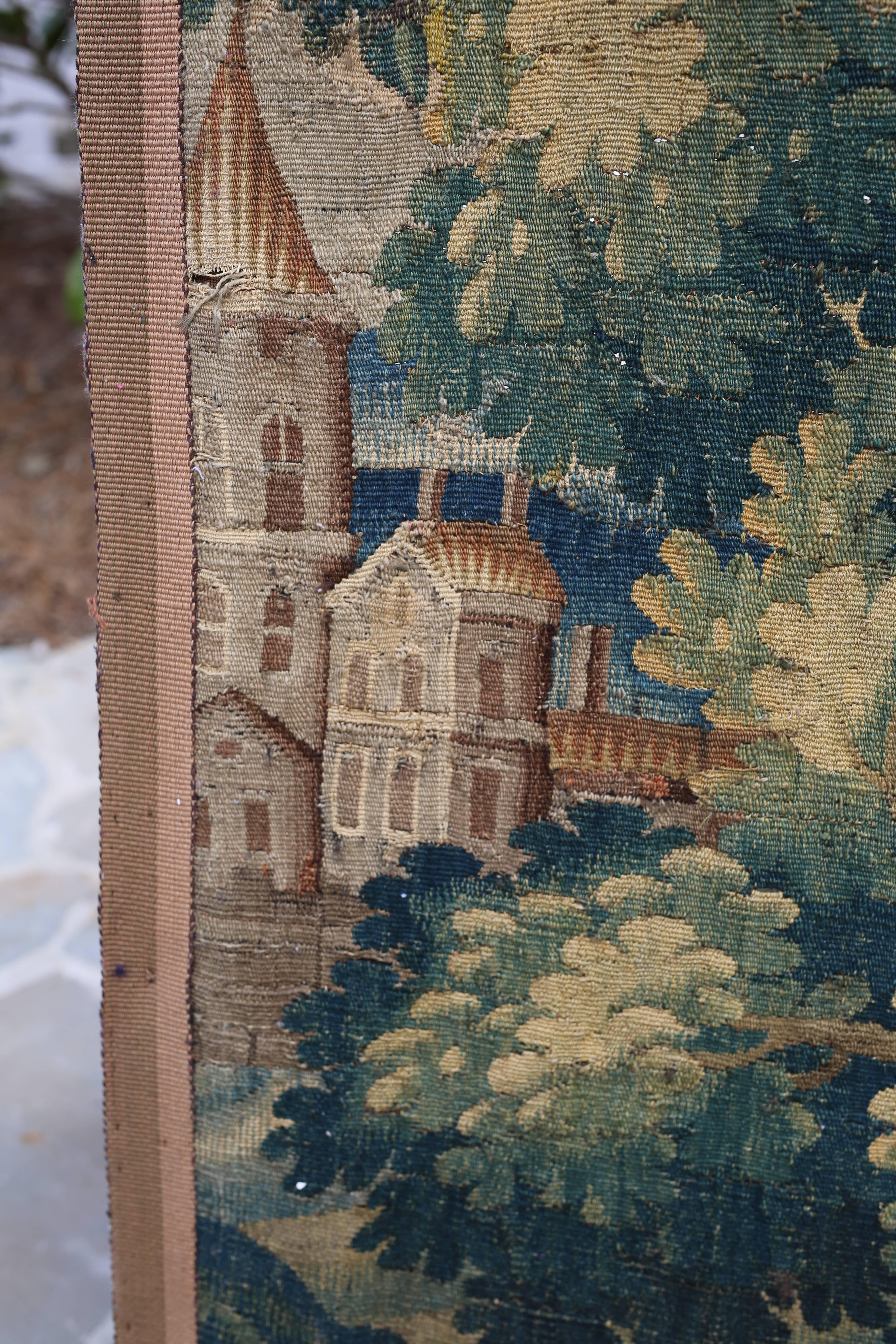 18th Century Flemish Verdure Tapestry In Good Condition For Sale In Nashville, TN