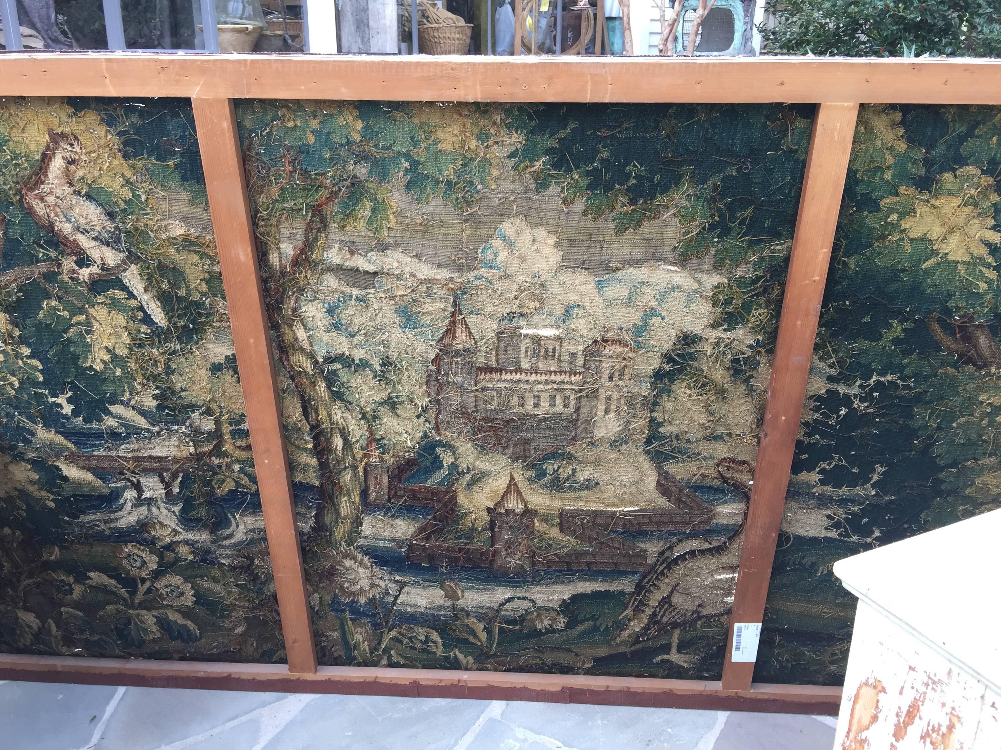 18th Century Flemish Verdure Tapestry For Sale 3