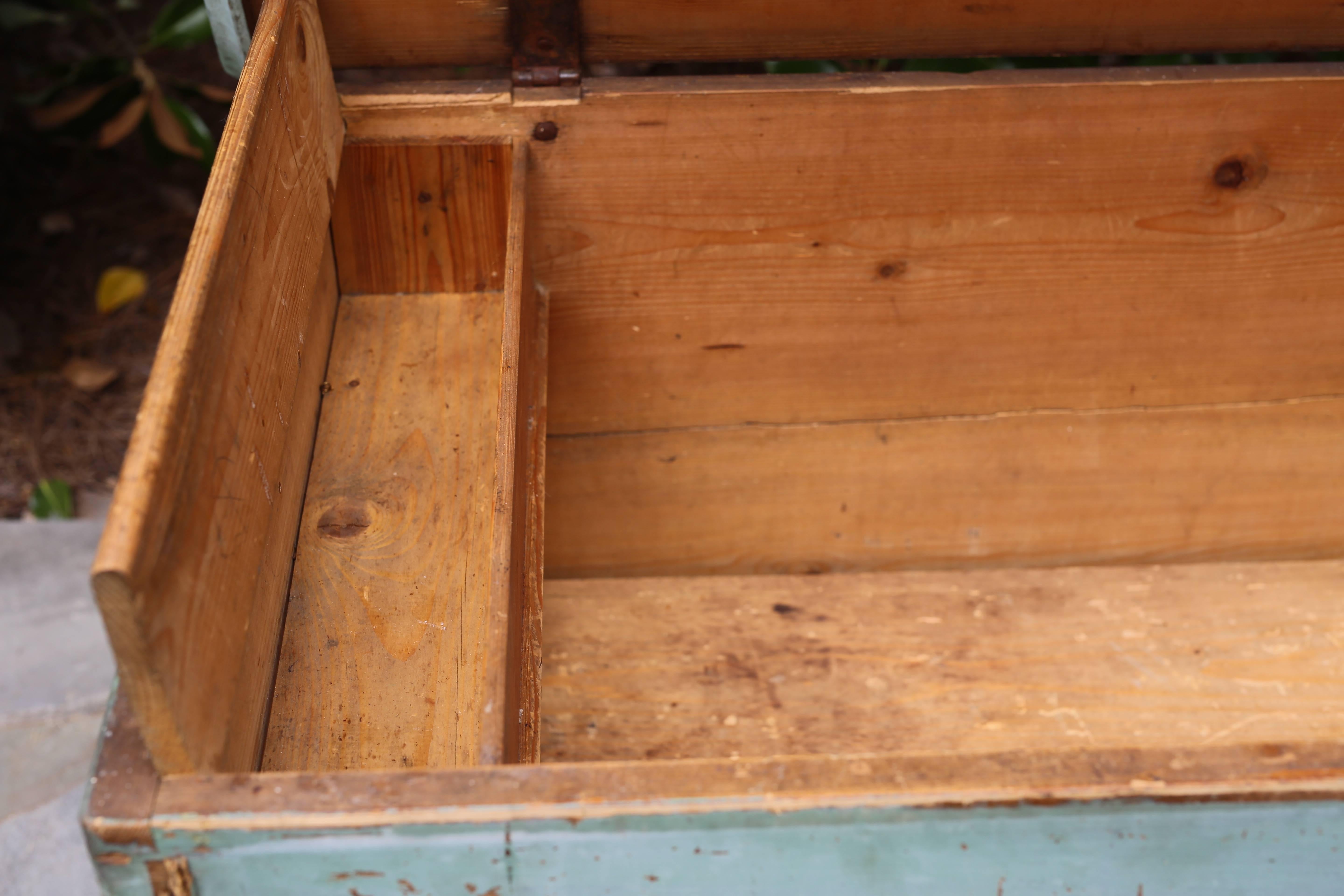 Blue Painted Swedish Chest 1