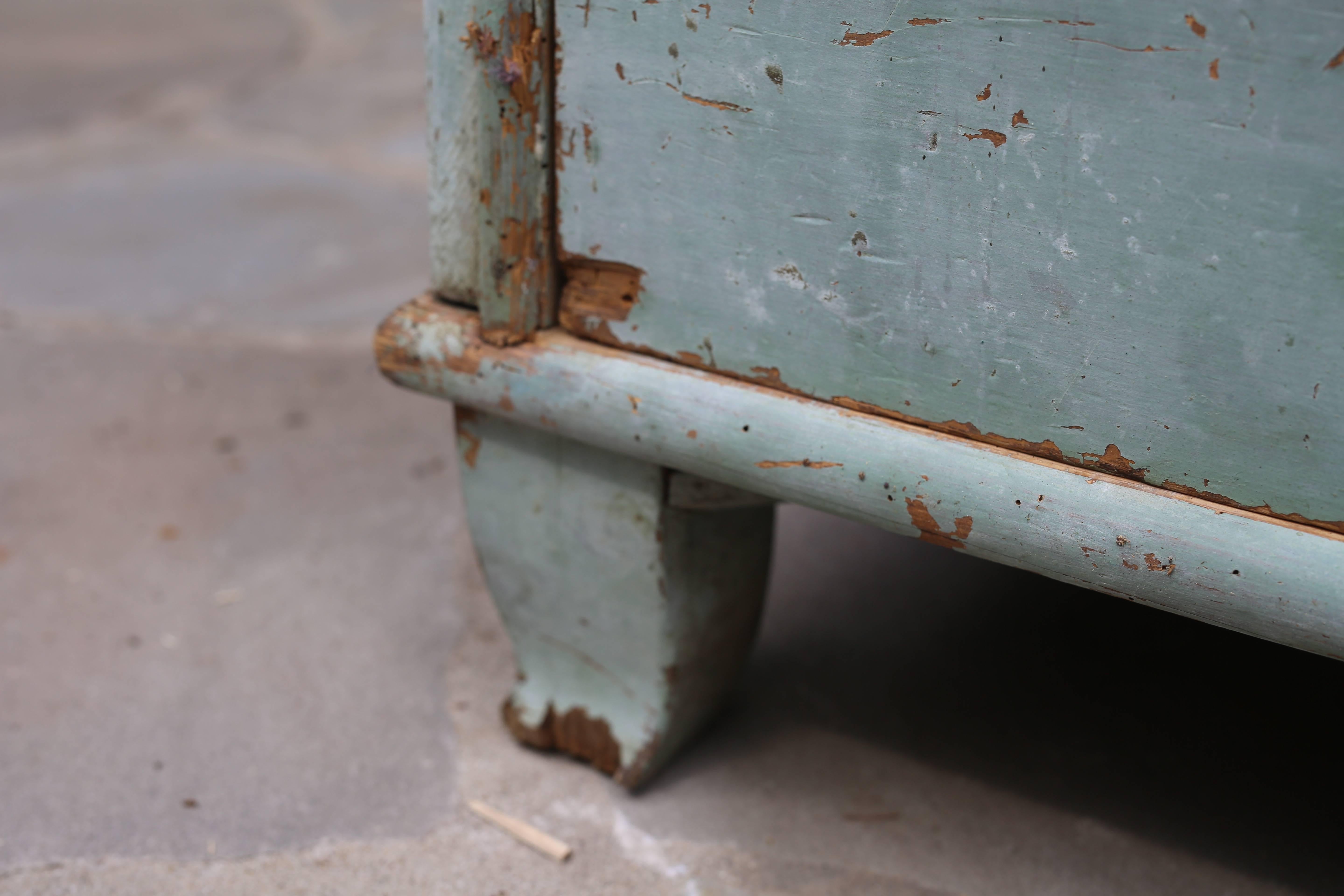 Blue Painted Swedish Chest 3