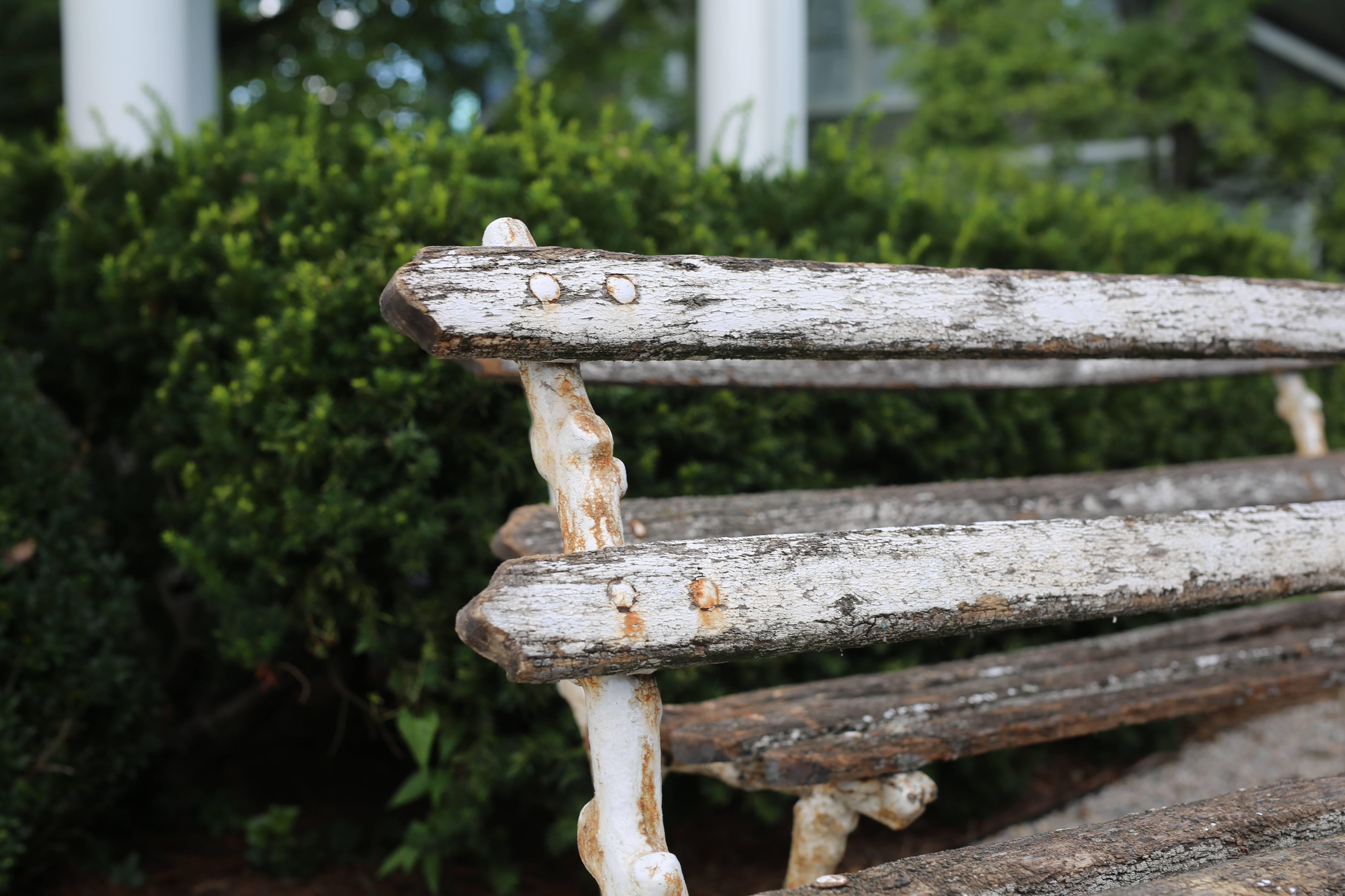 19th Century Pair of Antique Garden Benches