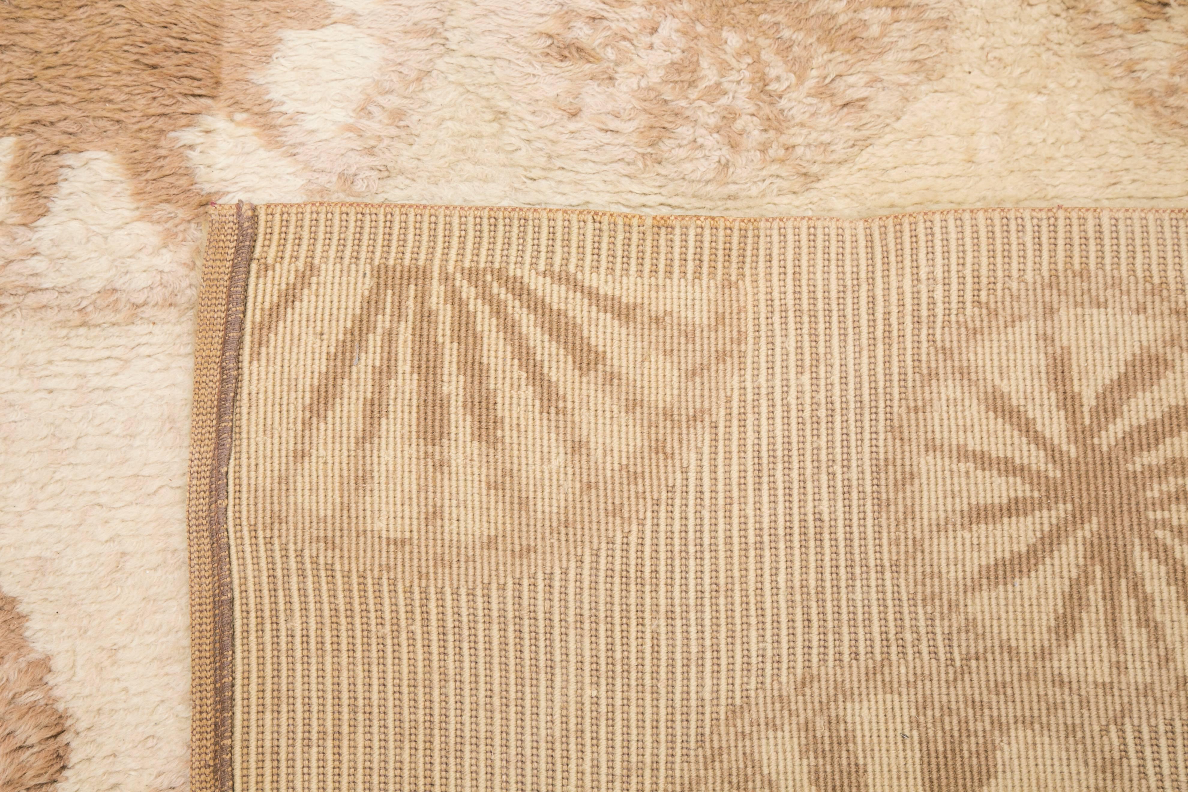 Rara y decorativa alfombra de lana Cogolin, Francia, 1970 en venta 1