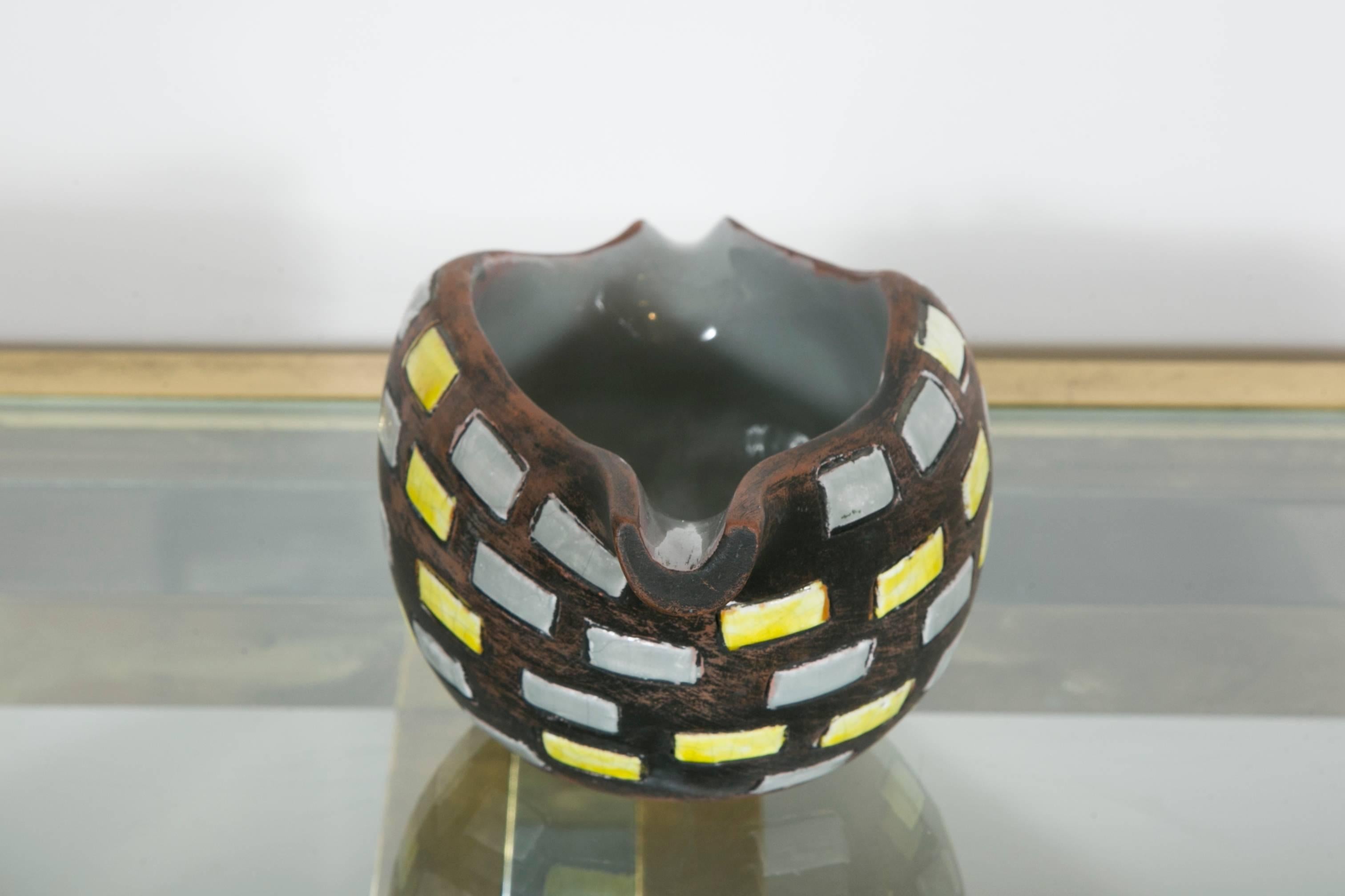 Glazed Ceramic Bowl by Raymor, Italy, 1970s 2
