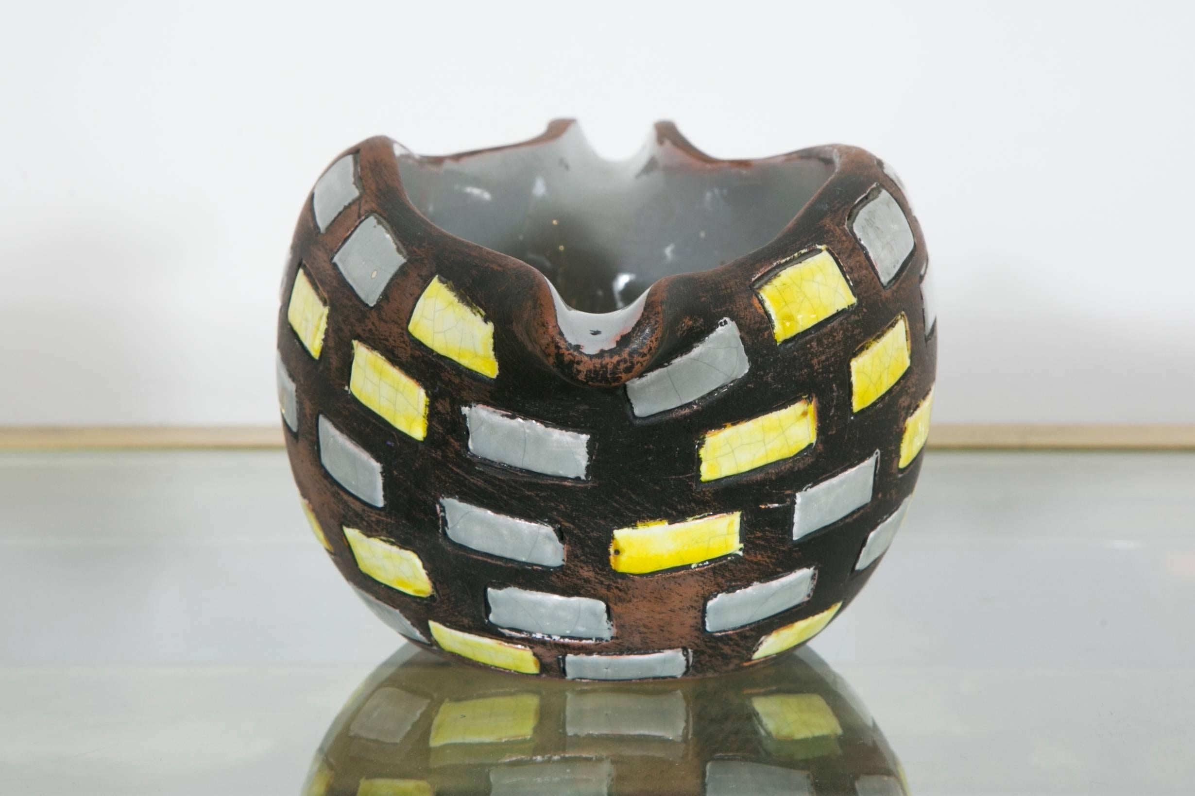 Late 20th Century Glazed Ceramic Bowl by Raymor, Italy, 1970s