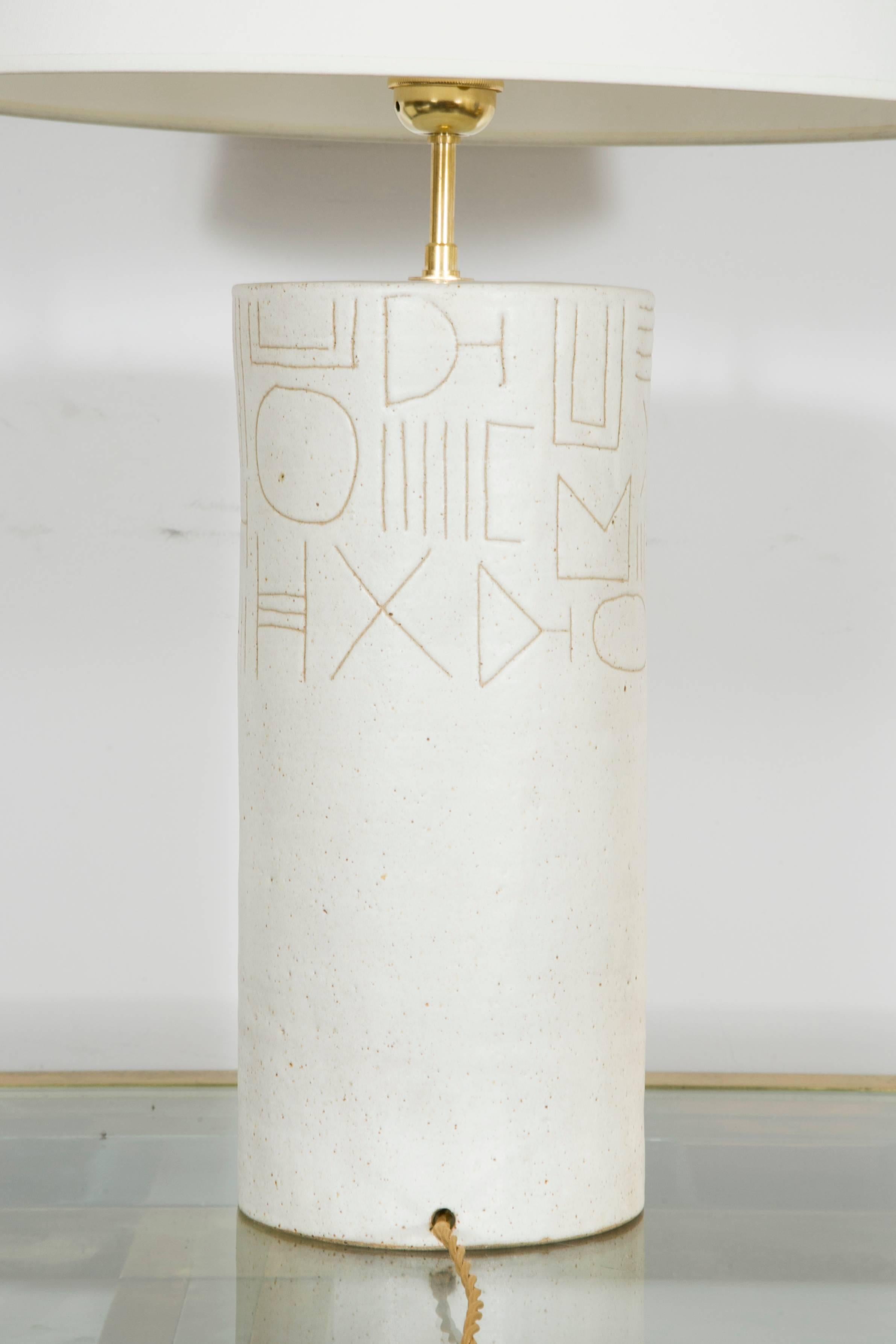 Modern Glazed Ceramic Lamp by Bruno Gambone, Italy