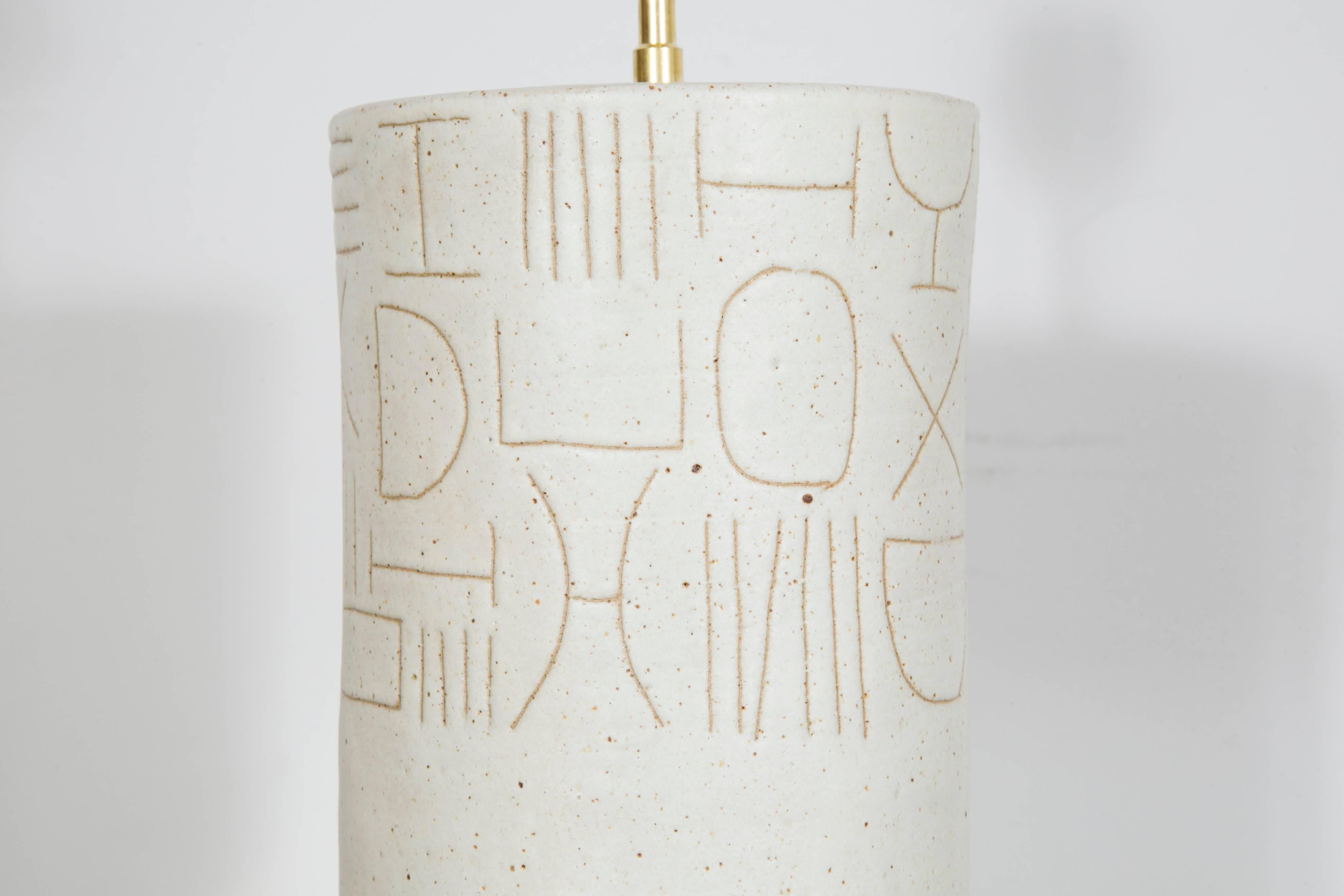 Late 20th Century Glazed Ceramic Lamp by Bruno Gambone, Italy