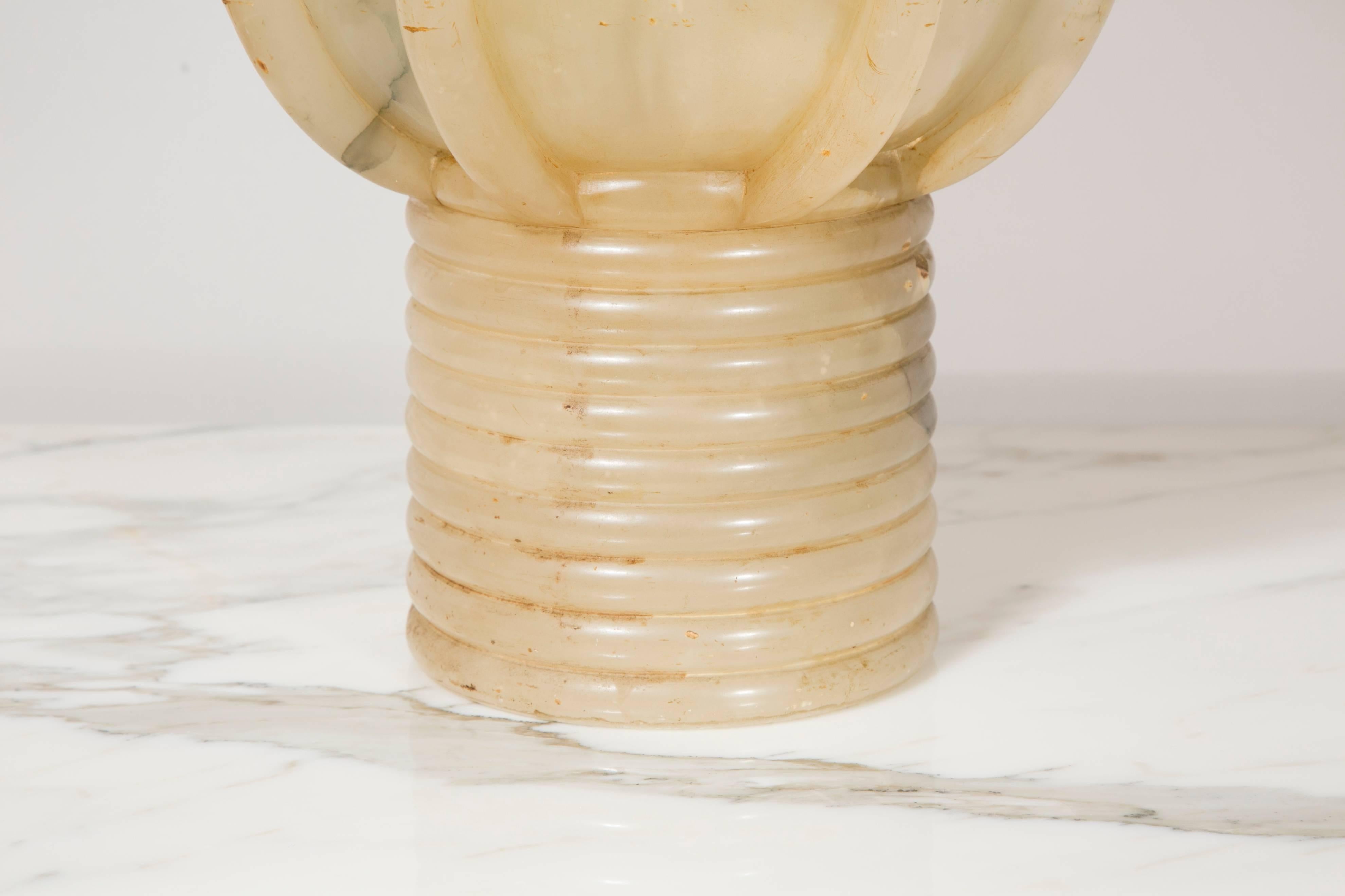 Alabaster Lamp, Italy, 1940s 2