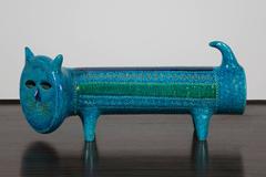 "Rimini Blue" Bitossi Ceramic Cat