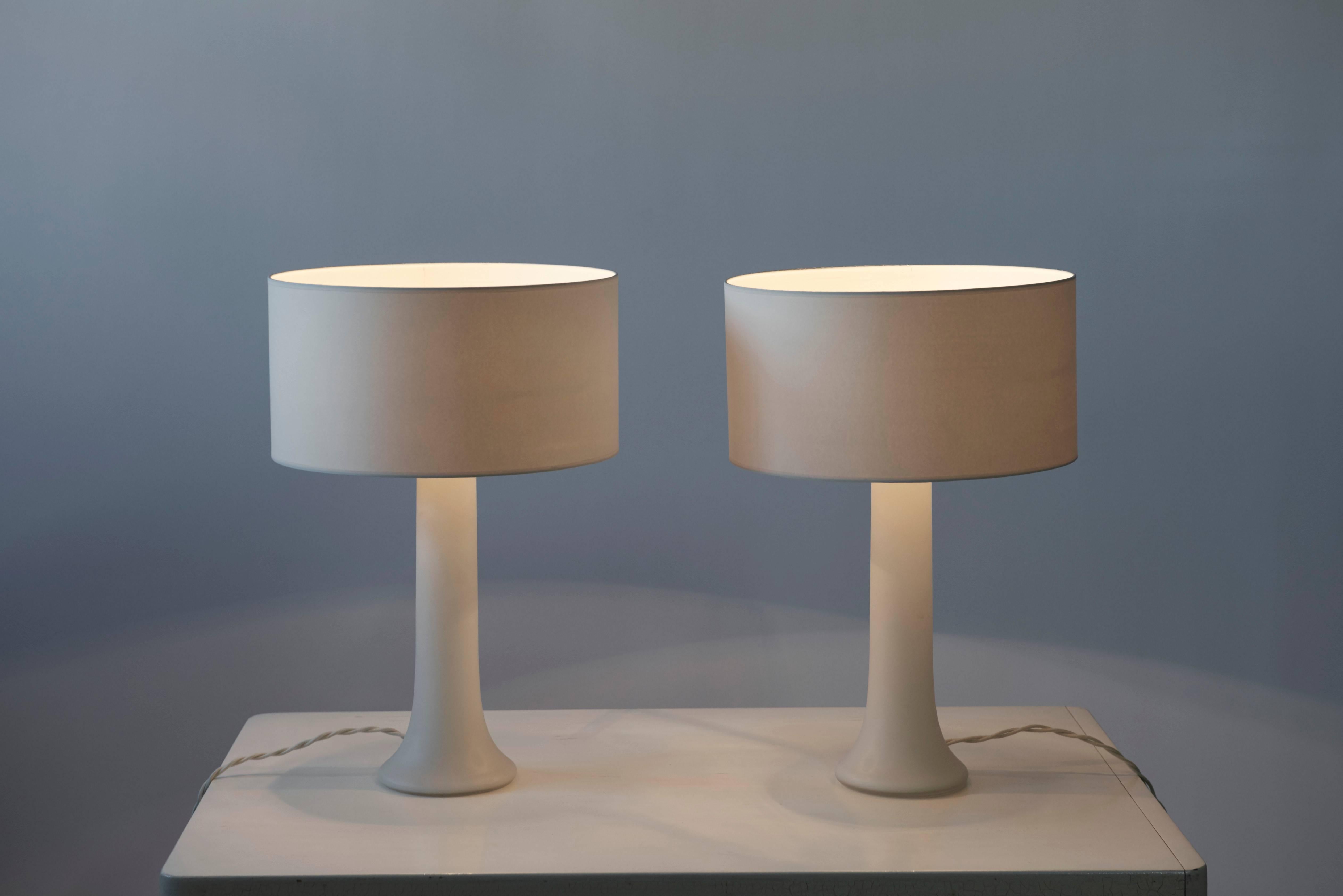 Scandinavian Modern Pair of Table Lamps