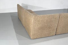 Modular sofa in tweed by Strafor, France - 1980s
