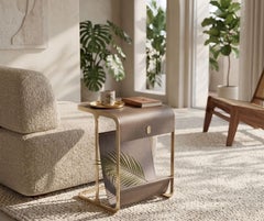 JNK Miami's Twiggy Leather Sling C-Side Table