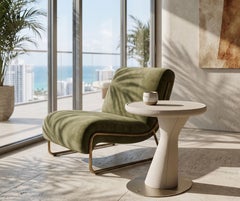 NK Miami's Venturi Sculptural Leather-Wrapped Side Table