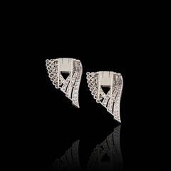 Pair of Diamond, Platinum and Gold Dress Clips