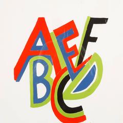 Sonia Delaunay, "Abcdef, " Lithographie