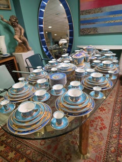 A 12-piece dinner service from the "Le Tresors de la Mer" collection by Gianni Versace for Rosenthal