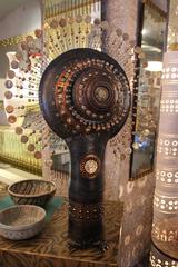 Georges Pelletier TOTEM Lamp, Brown Glazed Ceramic, Signed, circa 1970, France