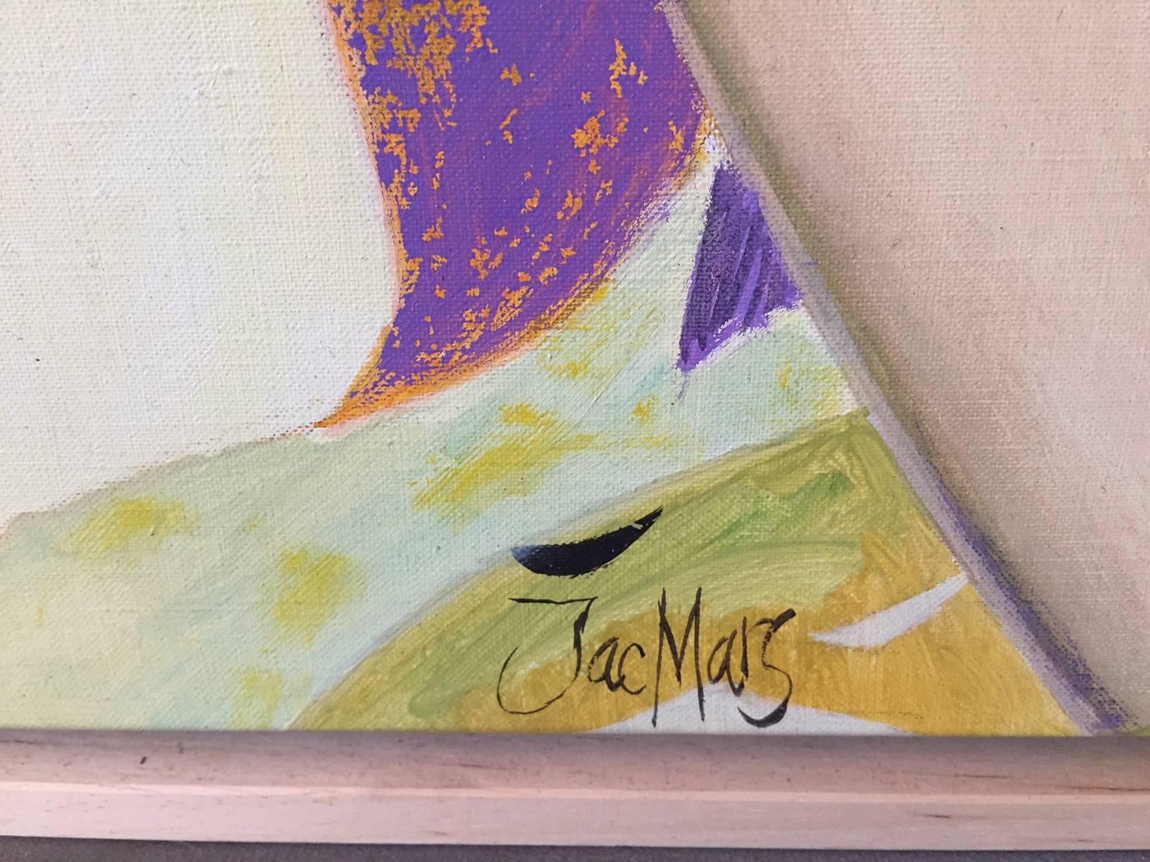 Late 20th Century Troels Marstrand or Mars, Oil on Canvas, Signed, Danish, circa 1970 For Sale