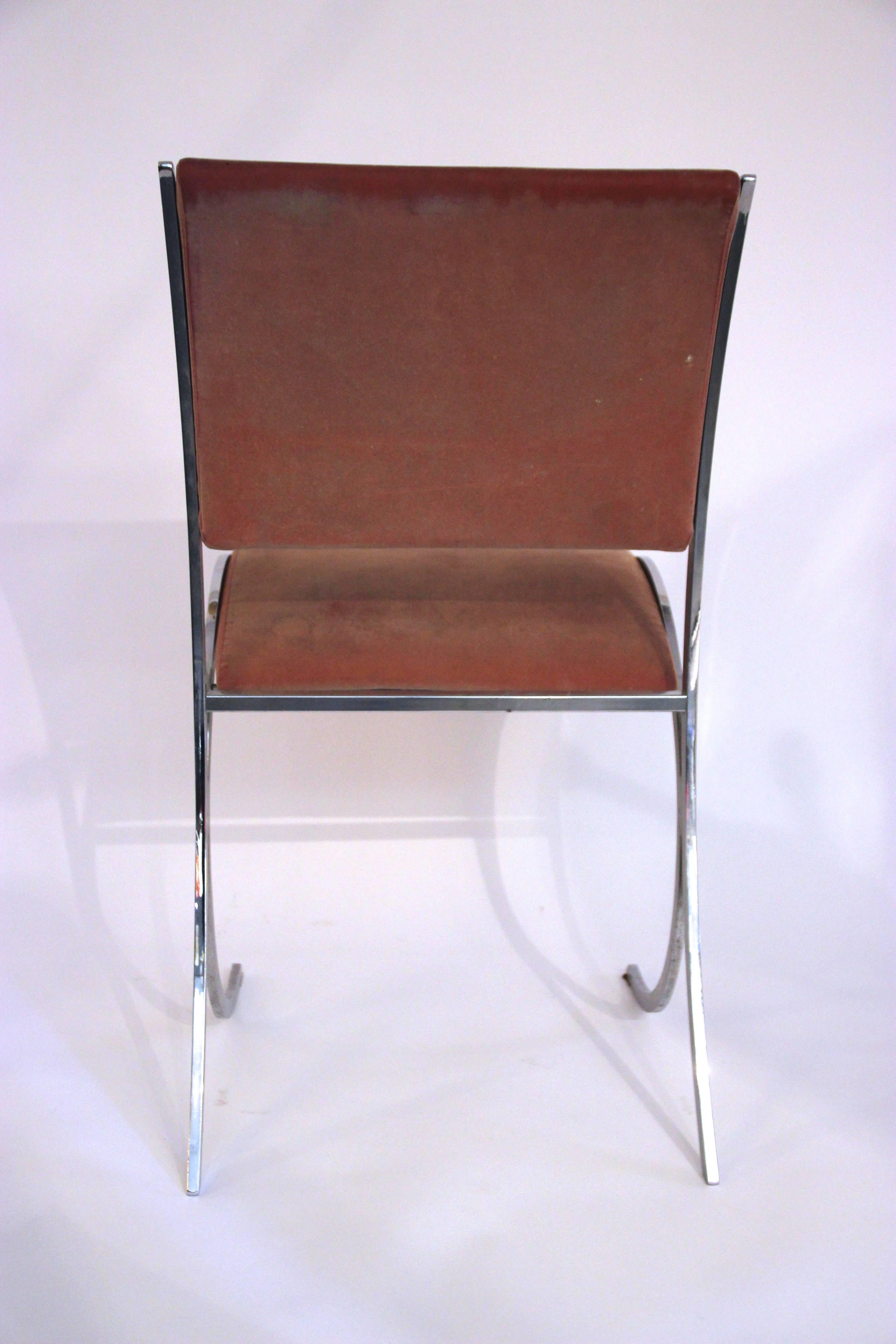 Maison Jansen, Suite of Six Chairs, Metal, circa 1960, France 2