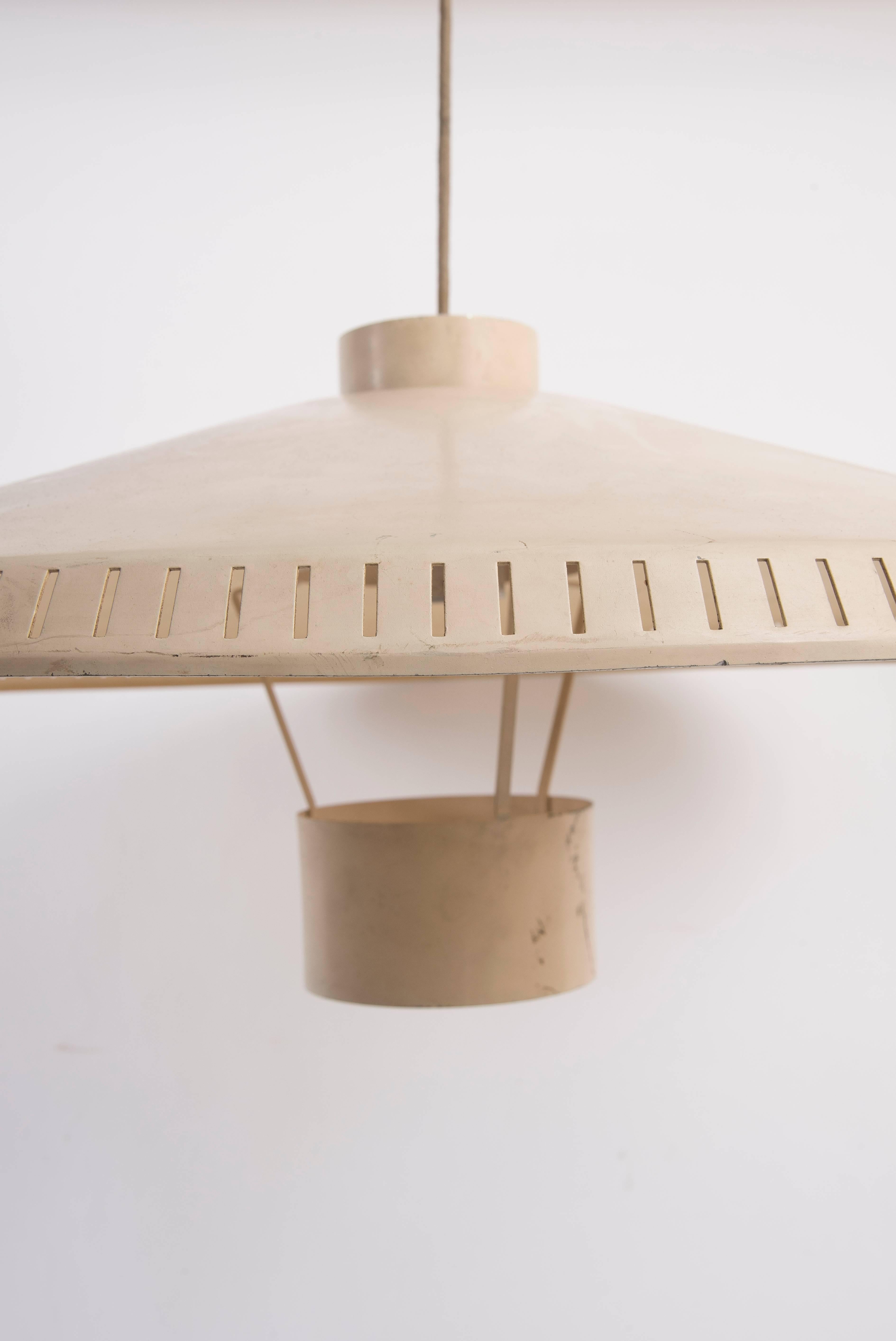 Italian Stilnovo, Sliding Hanging Lamp, Original Stilnovo Label, Italy, circa 1950