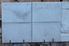 Victor Cerrato Atelier, Ten Slabs in Carved Tuff, circa 1960, Turin, Italy