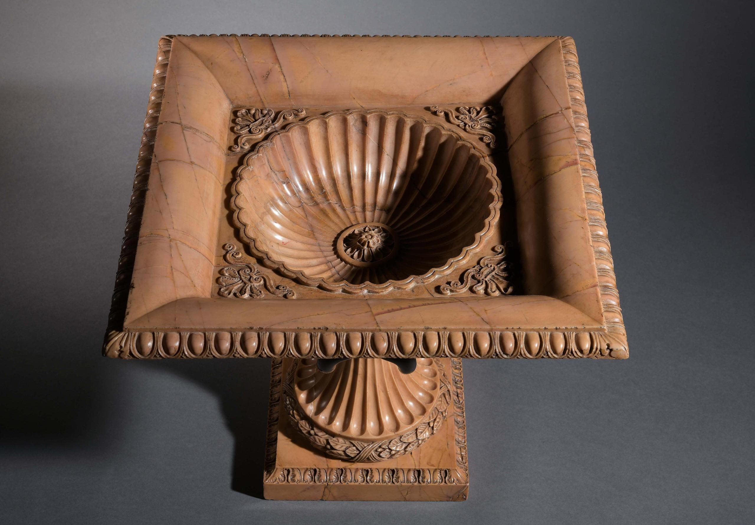 Mid-19th Century Attributed to Benedetto Boschetti, A superb Giallo Antico Tazza, circa 1820-1830 For Sale