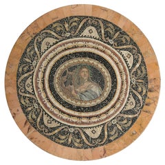 A marble and micromosaic table top, Italy, second half of the 19th century.