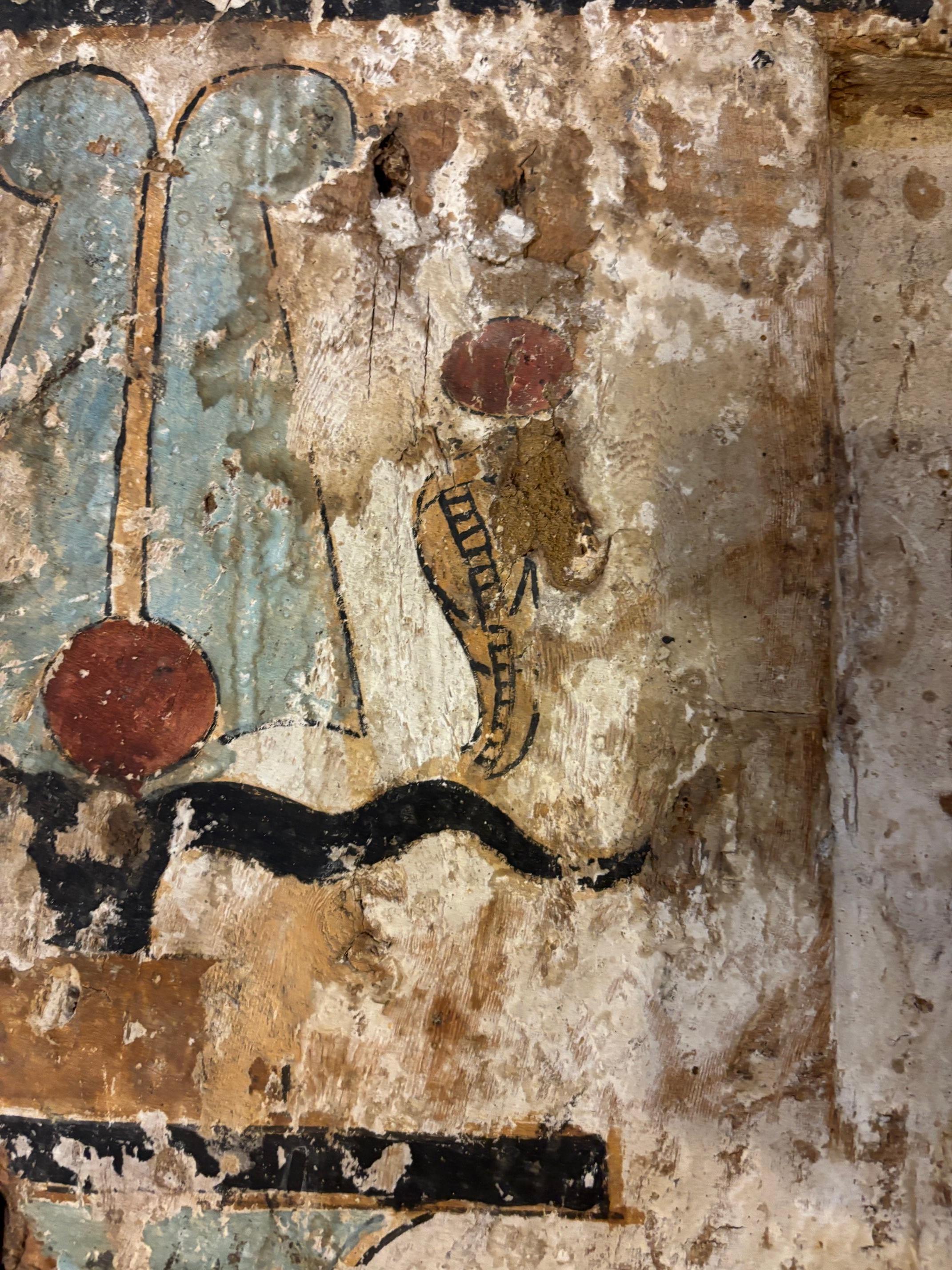 Frammento di SARCOPHAGUS, Egitto, dalla fine del Nuovo Regno al Periodo Tardo. In condizioni discrete in vendita a Nice, Cote d' Azur