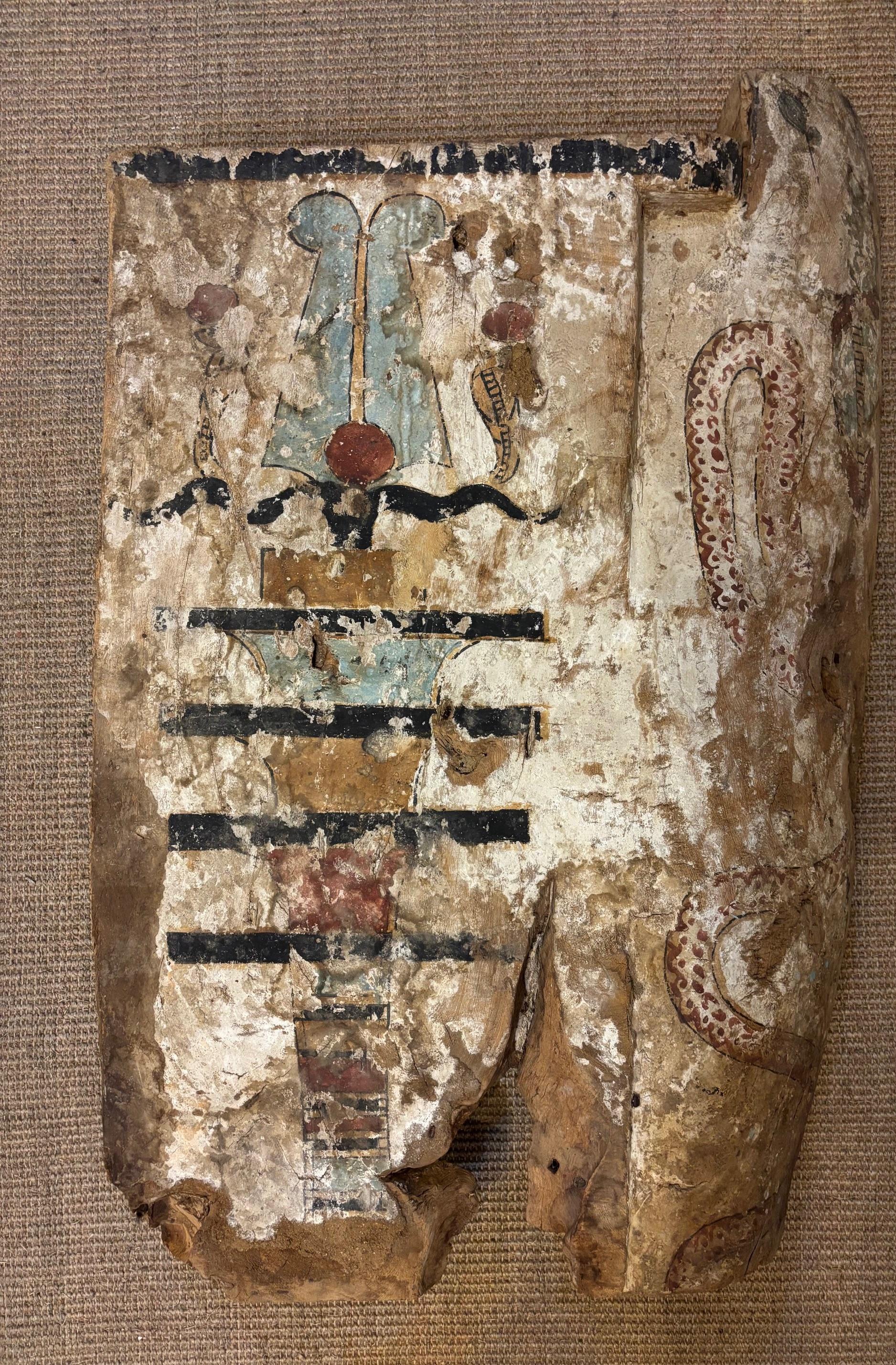 Egizio Frammento di SARCOPHAGUS, Egitto, dalla fine del Nuovo Regno al Periodo Tardo. in vendita