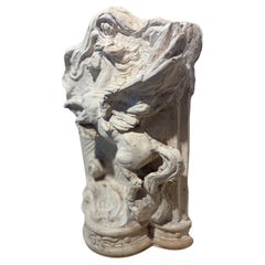 Sculpture en plâtre, projet de fontaine, vers 1900, France.