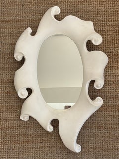 Jean Boggio for Les Héritiers, Surrealist plaster mirror, circa 2000, France.