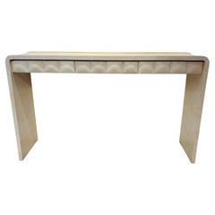 Ray Agousti, three-drawer console table, style Art Déco.