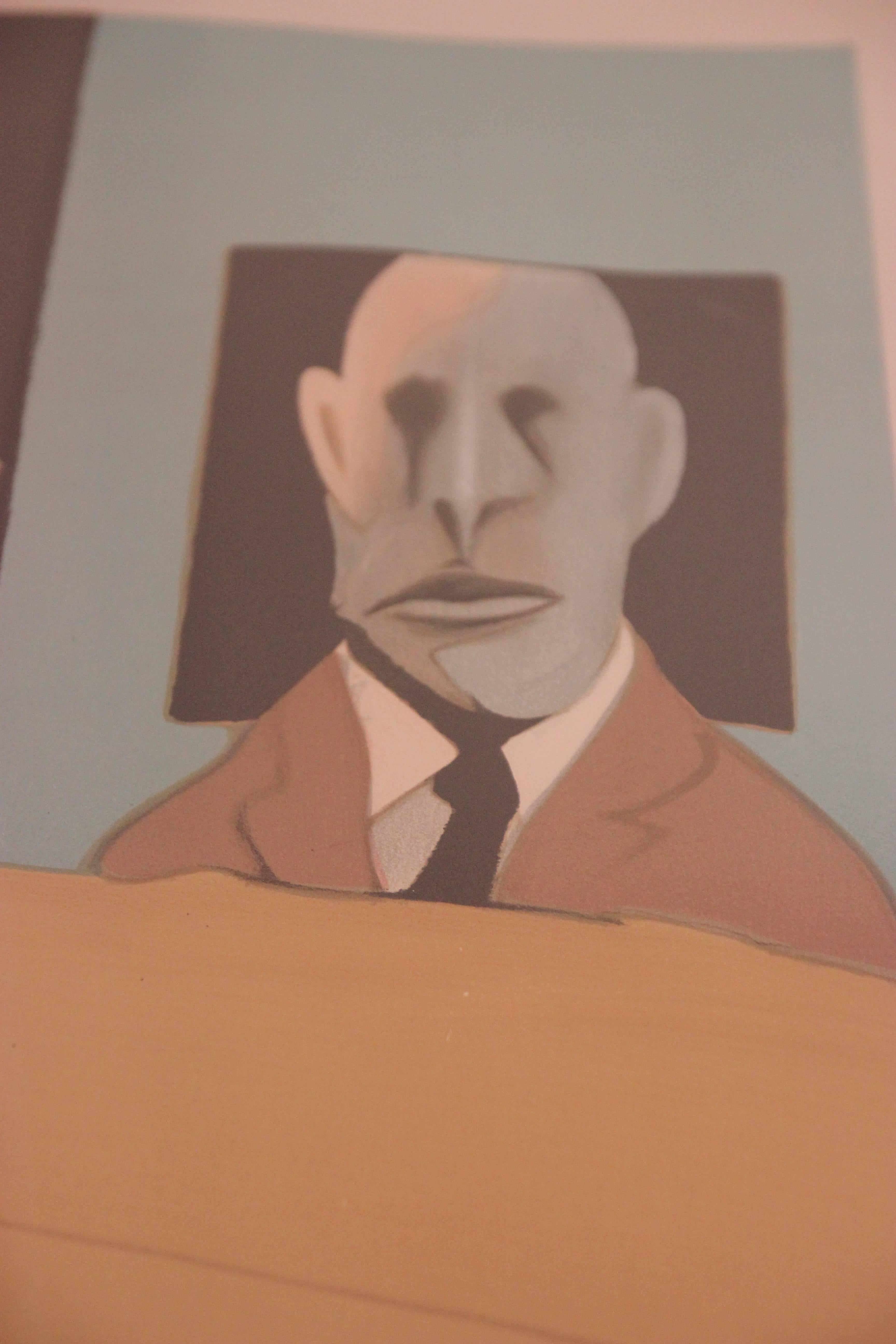 English Francis Bacon Lithograph Poster, Signed and Numbered 91/200