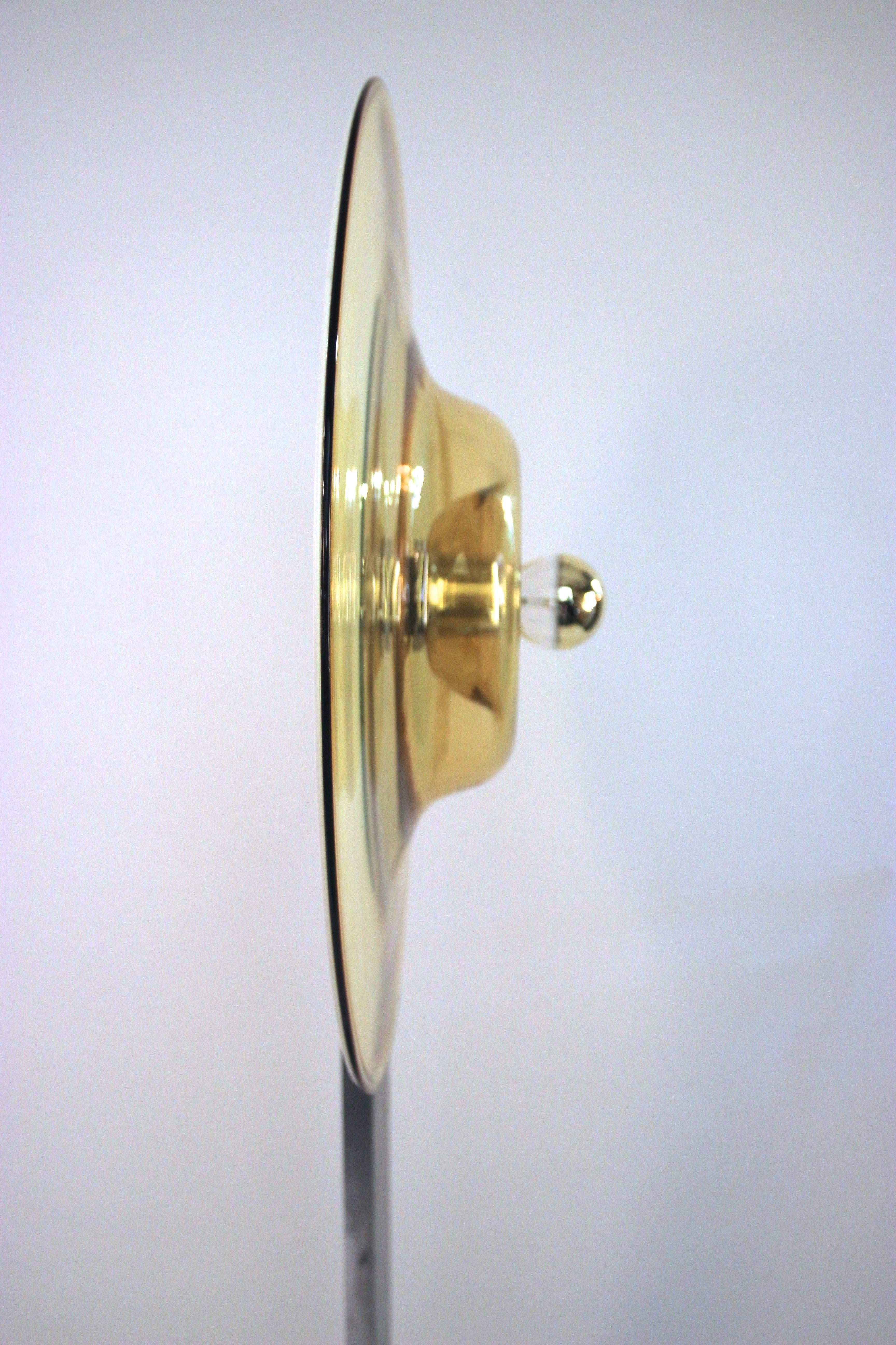 Pierre Cardin, Floor Lamp, Glass, Lacquered Metal and Steel, circa 1970, France In Good Condition In Nice, Cote d' Azur