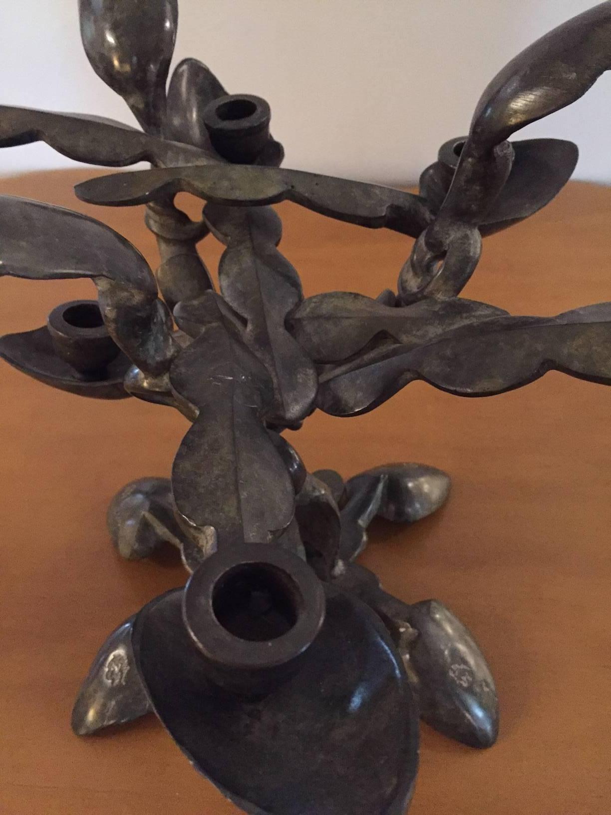 Arman, Candlestick, Bronze, Signed and Numbered 36/99, France In Good Condition In Nice, Cote d' Azur