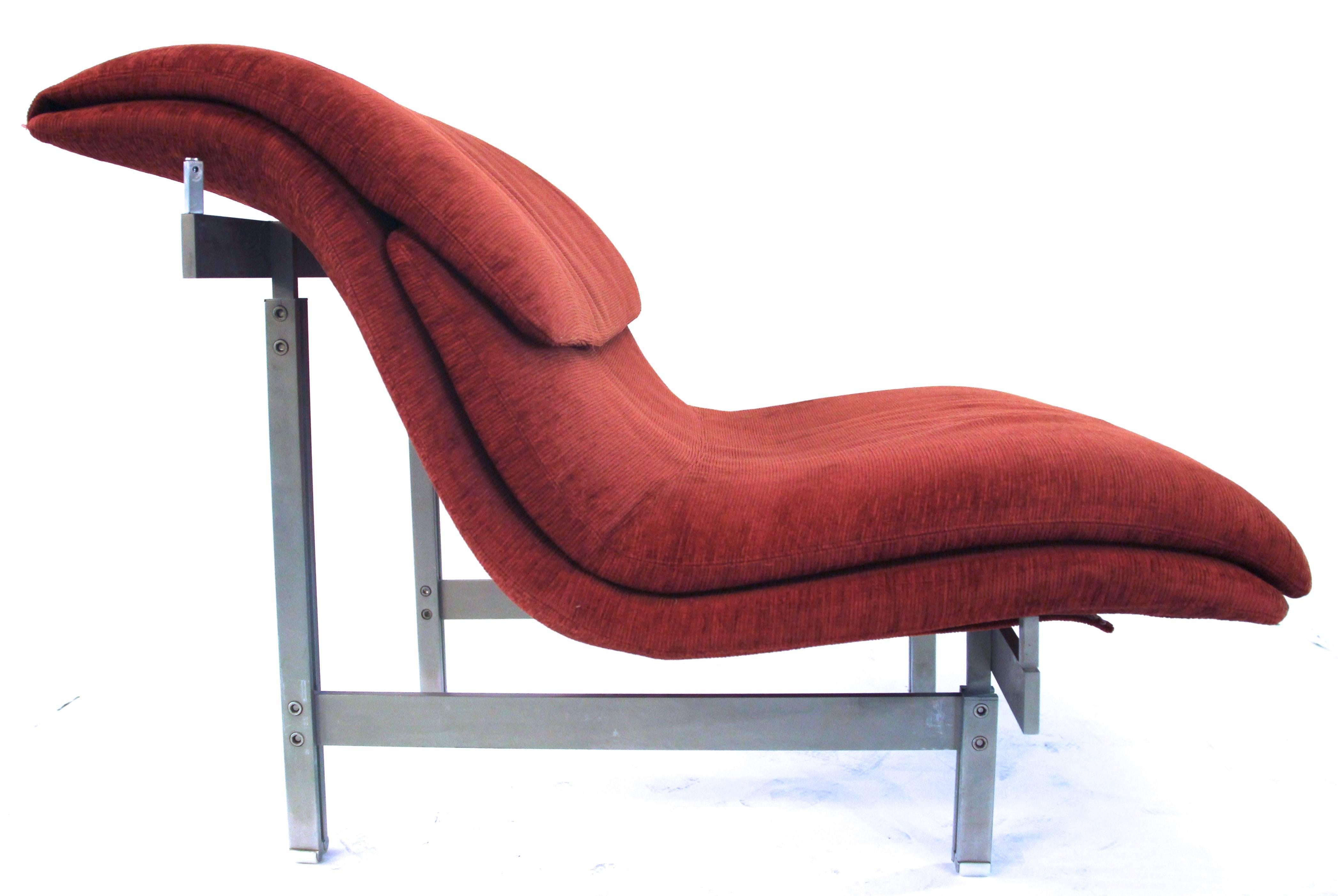 Giovanni Offredi, Sofa and Three Armchairs, Saporiti Edition, Wave Model, 1970 3