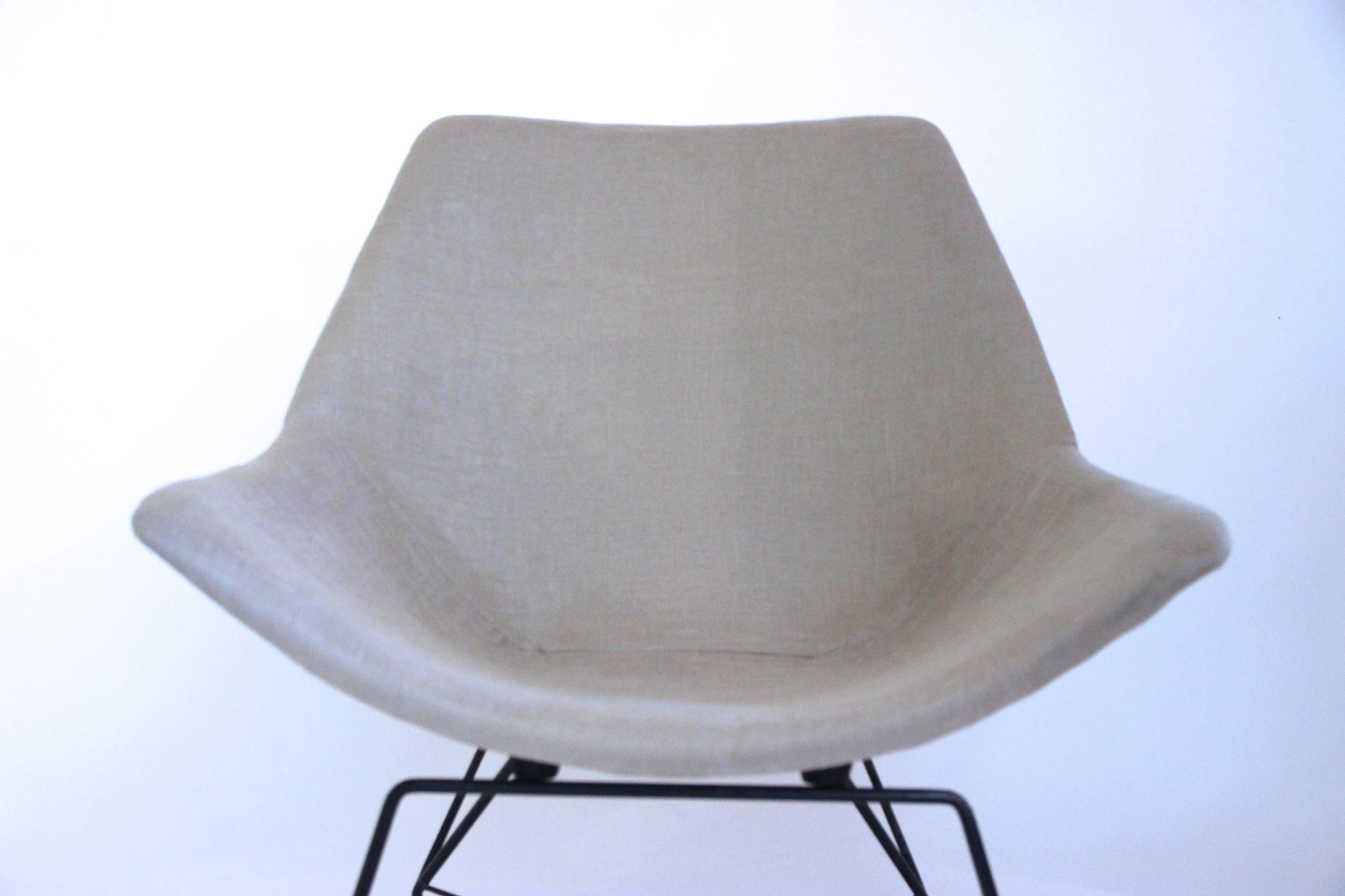 Italian Augusto Bozzi, 1924-1982, Pair of Kosmos Armchairs, circa 1956, Italy