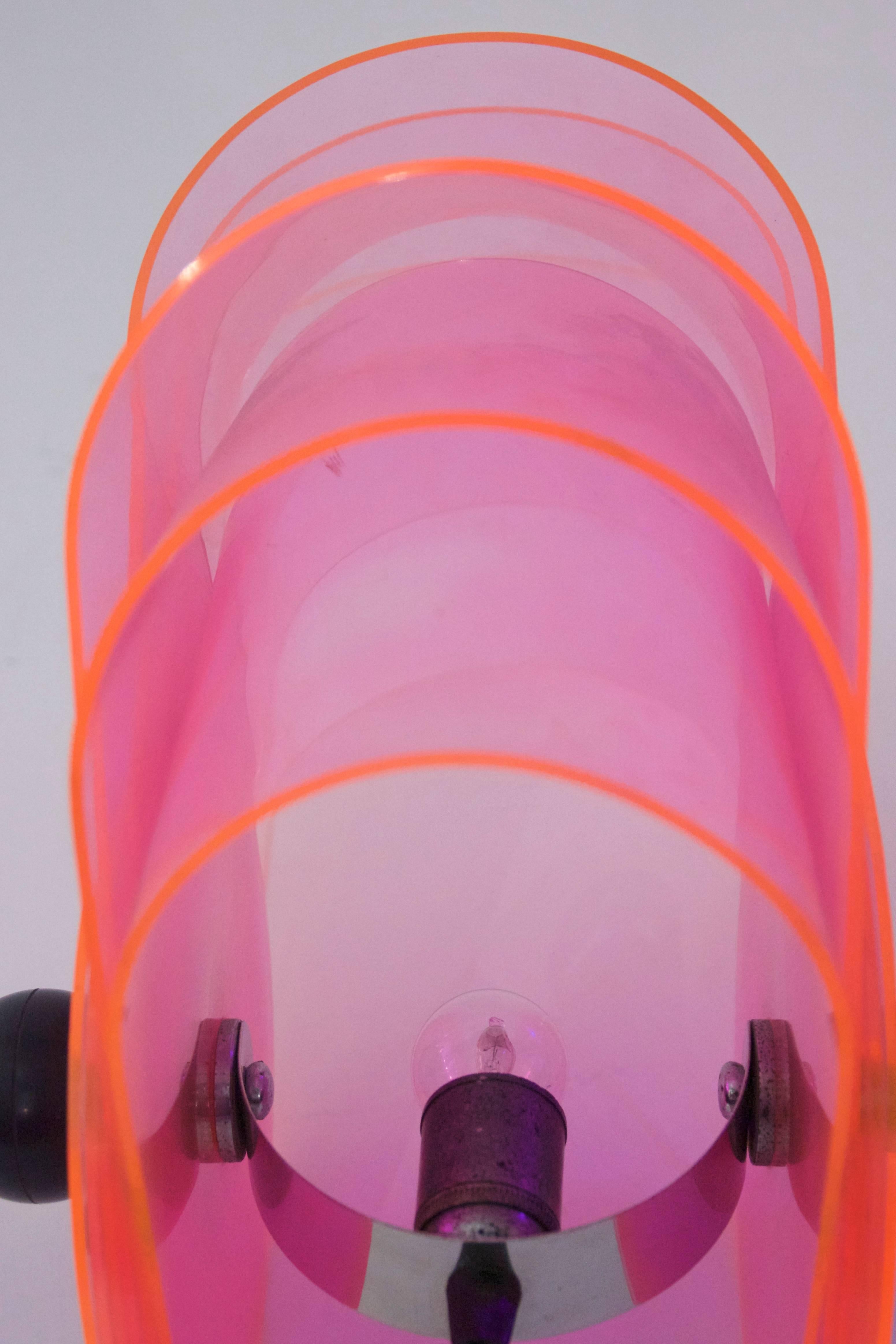 Metal Superstudio Table Lamp, Gherpe Model, Francesconi Production, Poltronova Design
