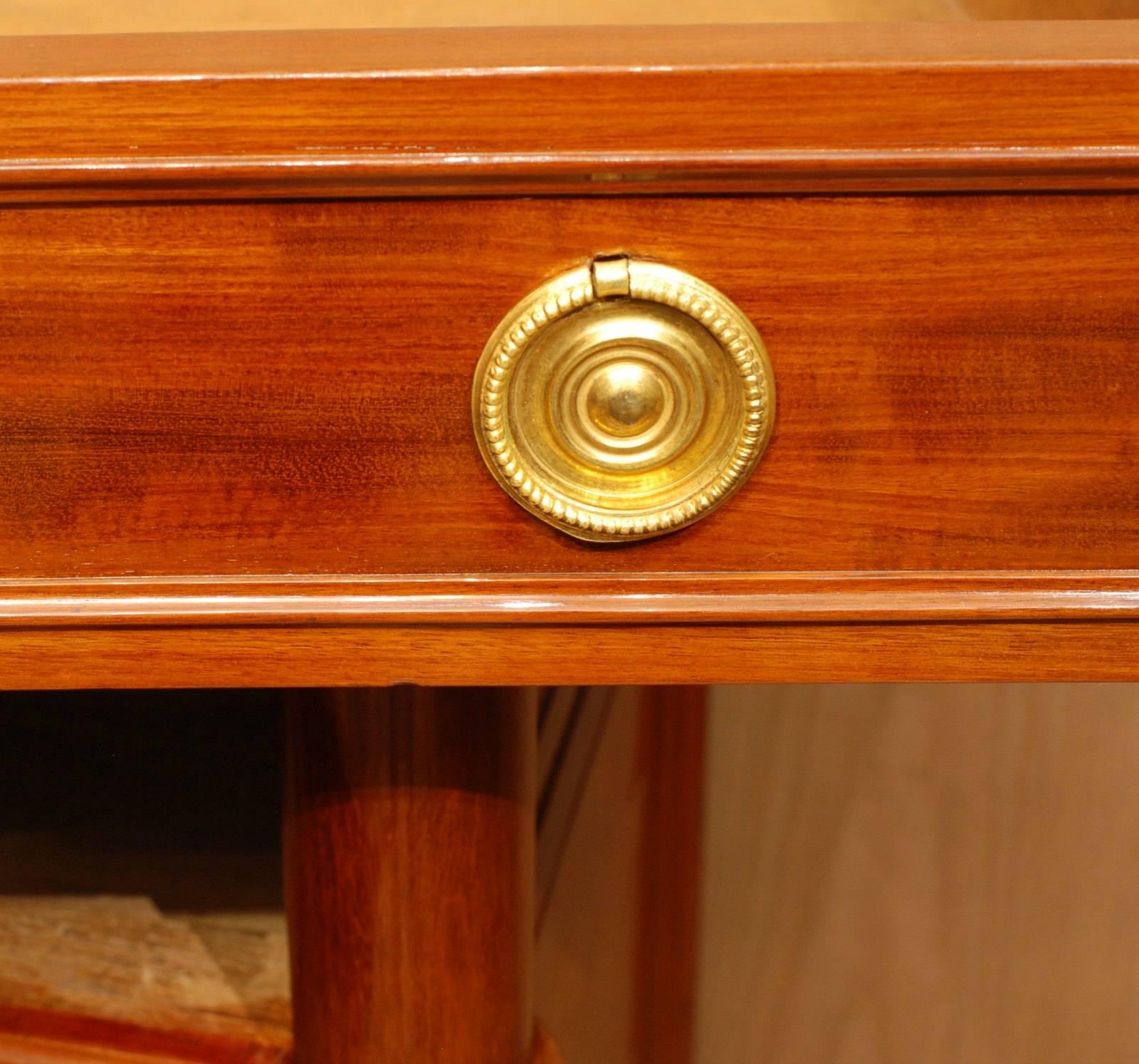 Late 18th Century Louis XVI Mahogany Rectangular Commode by Joseph Schmitz For Sale