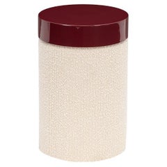 Moderner Beistelltisch mit Boucle-Fuß - Gelb