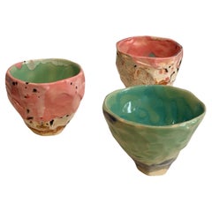 Espresso Cups in Stoneware Japanese Inspired by artist- designer Hania Jneid