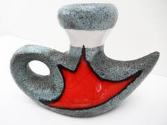 Chandelier en céramique française du milieu du siècle dernier, Gilbert Valentin, Vallauris