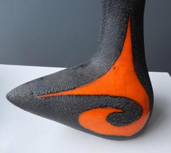 Vase en céramique « Les Archanges » de Vallauris de Gilbert Valentin, vers 1950