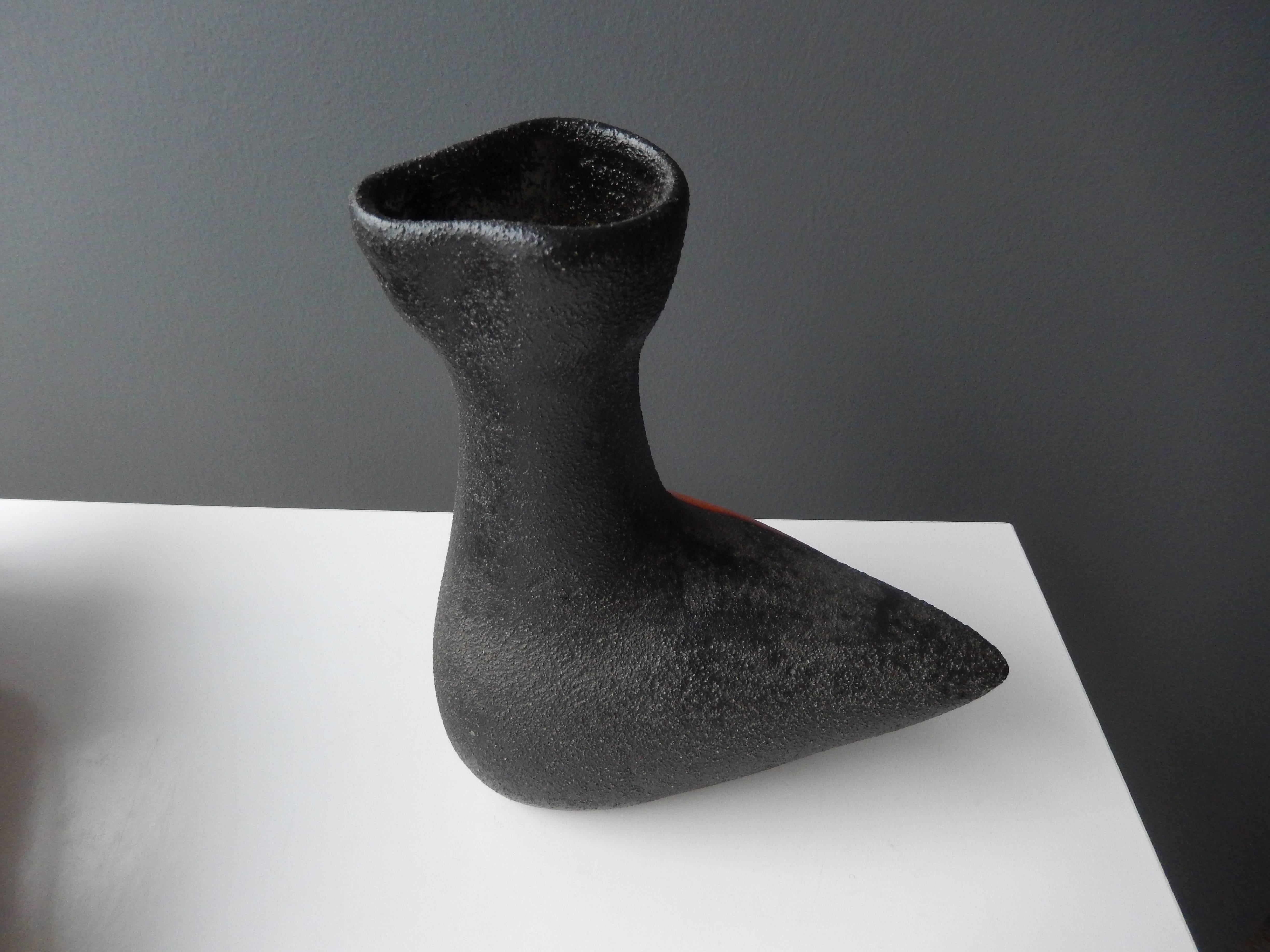 Moderne Vase en céramique « Les Archanges » de Vallauris de Gilbert Valentin, vers 1950 en vente