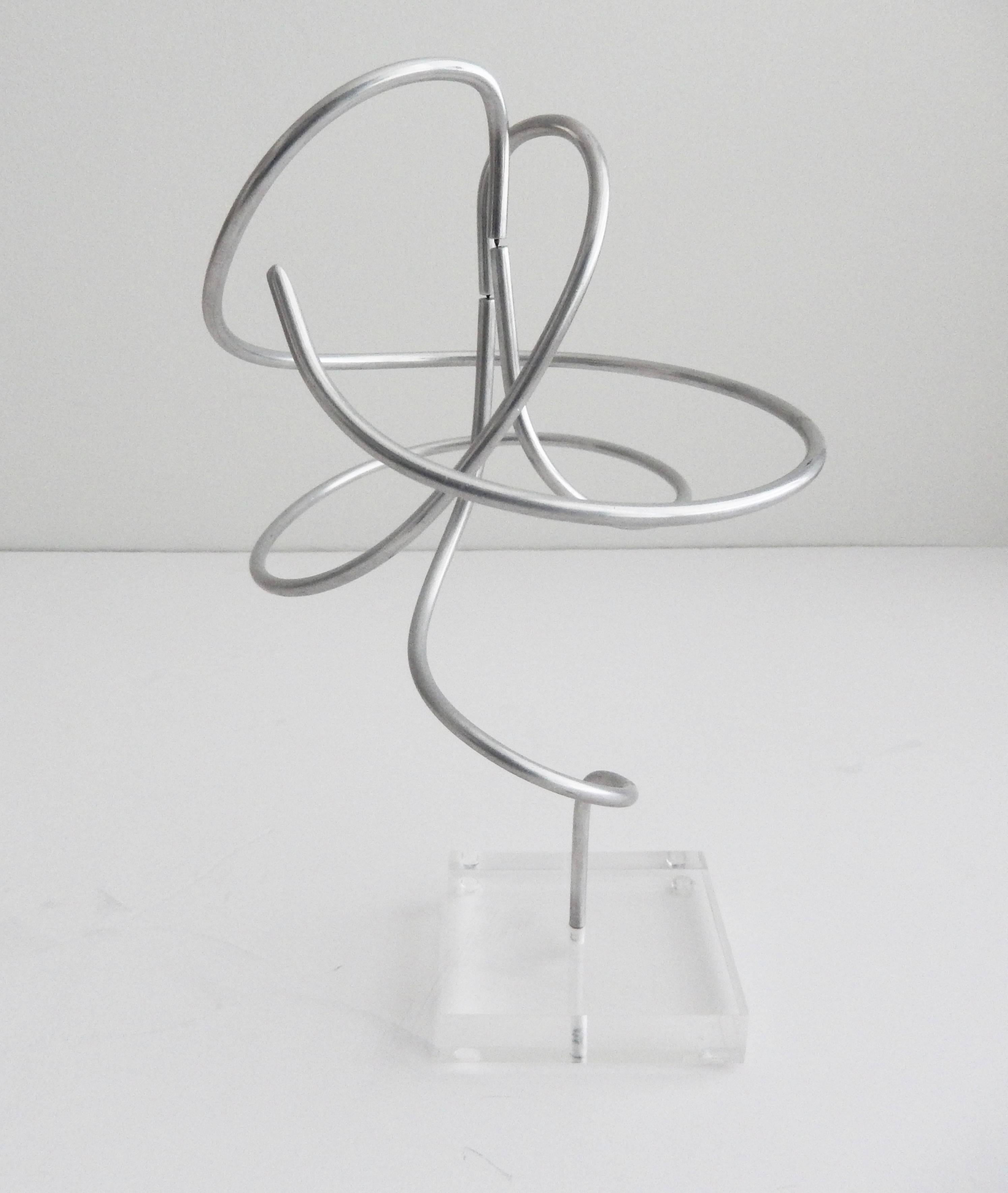 American 1970s Kinetic Aluminum Sculpture by Charles Taylor For Sale